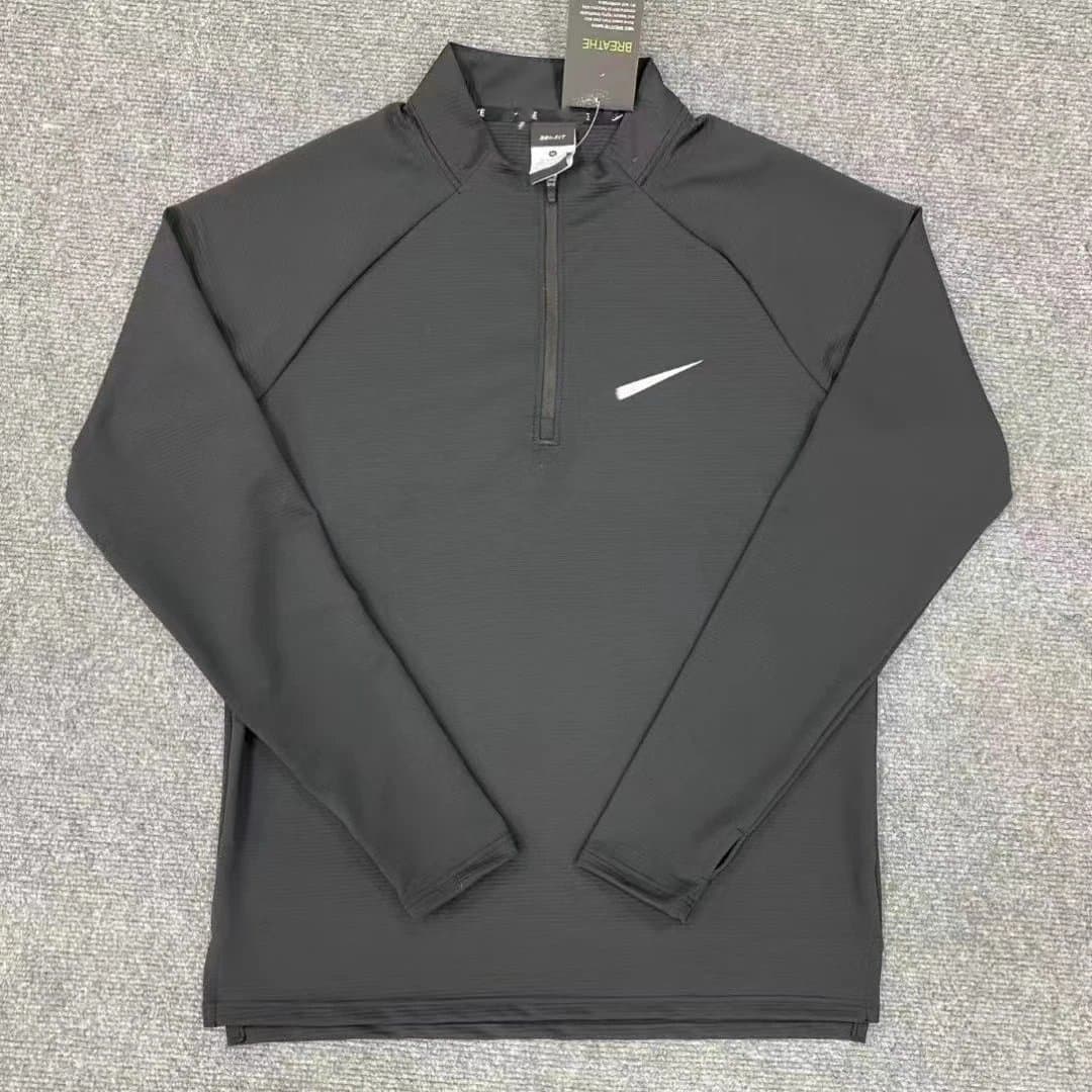 half-zip black / S