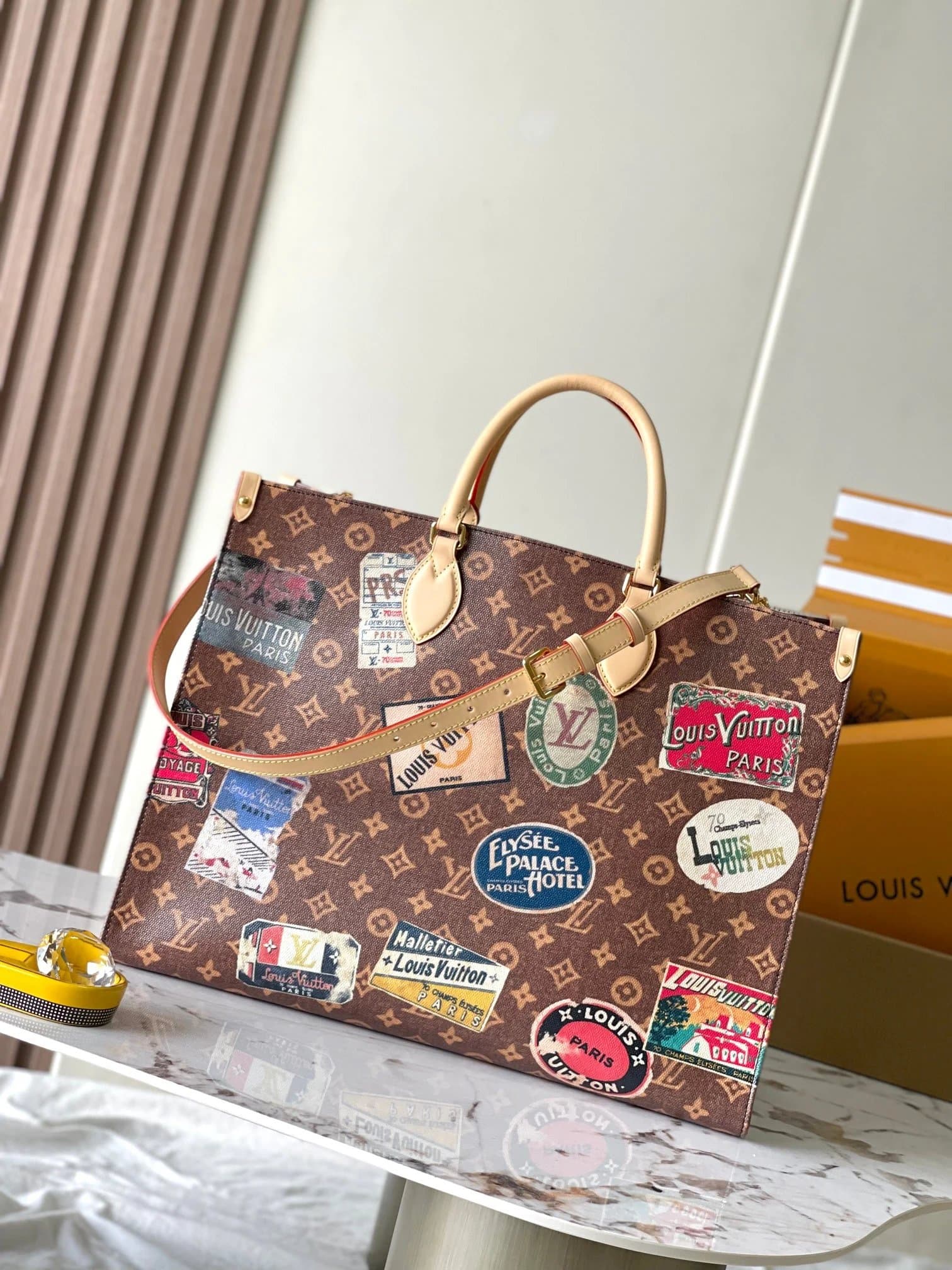 LV Louis Vuitton Vintage Icon Jungle Bag Coated Canvas Tote Bag Shopping Bag Shoulder Crossbody Handbag Women's M47147