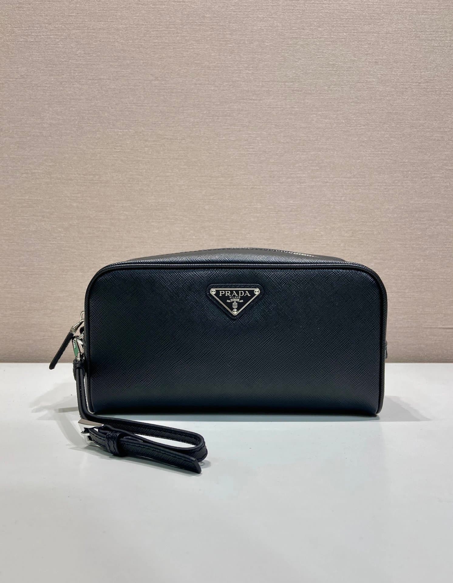 PRADA [2NE065] Men's Hand Bag Large Saffiano Leather