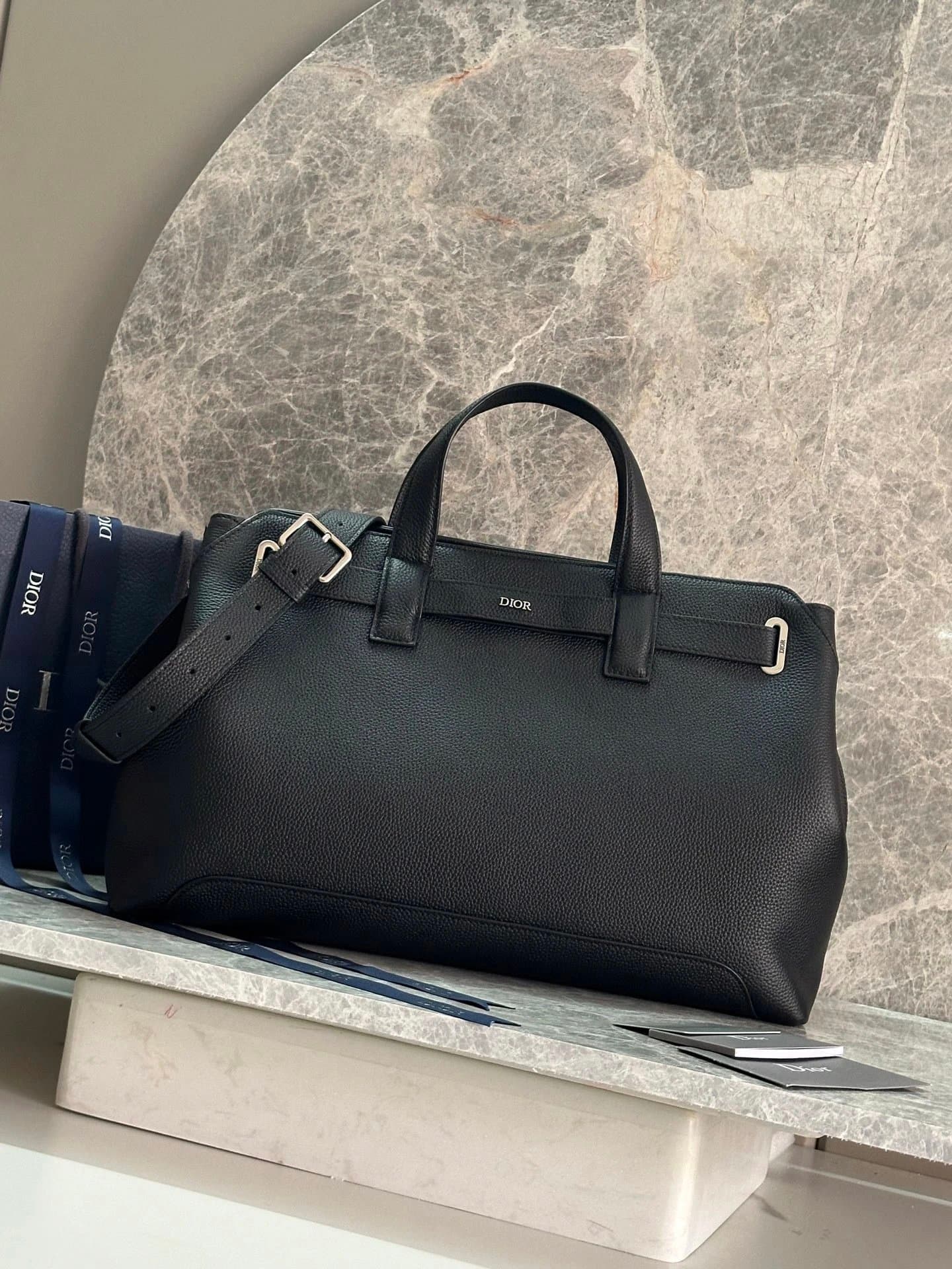 DIOR [93926] Men's Shoulder Crossbody Bag Cow Leather