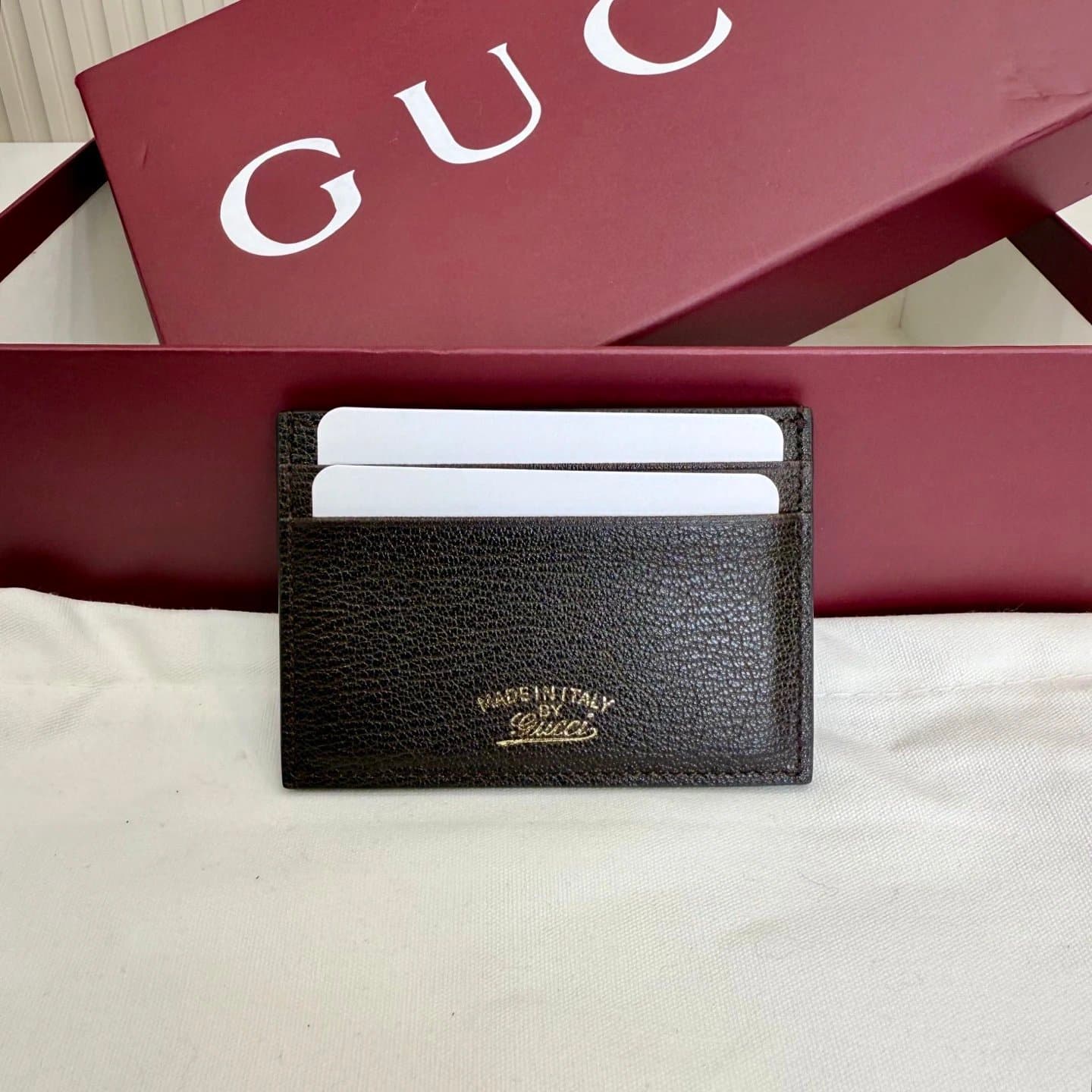 GUCCI [867316] Men's Single-Chip Card Holder 2026