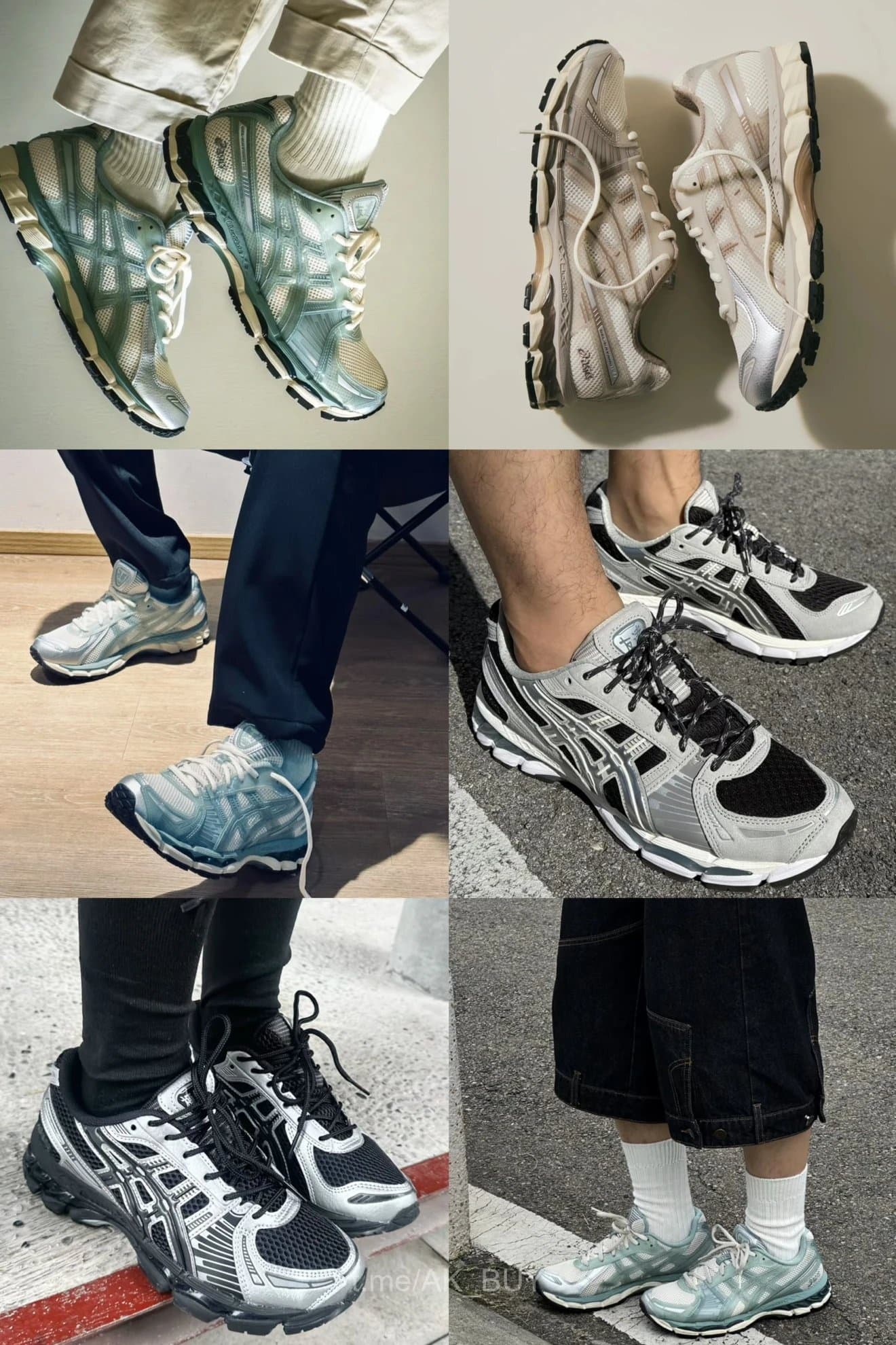 Asics Green Mesh Sneakers