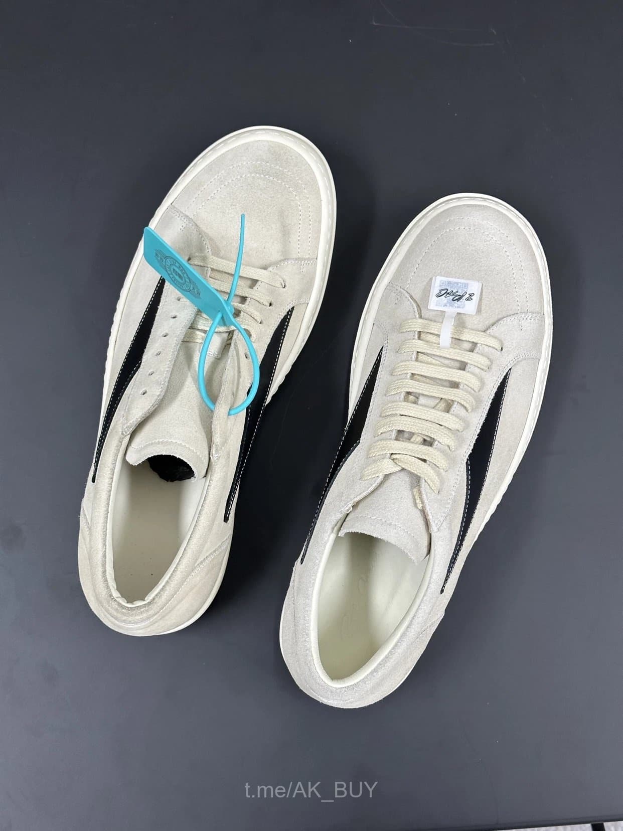 Mihara Yasuhiro Beige Suede Sneakers