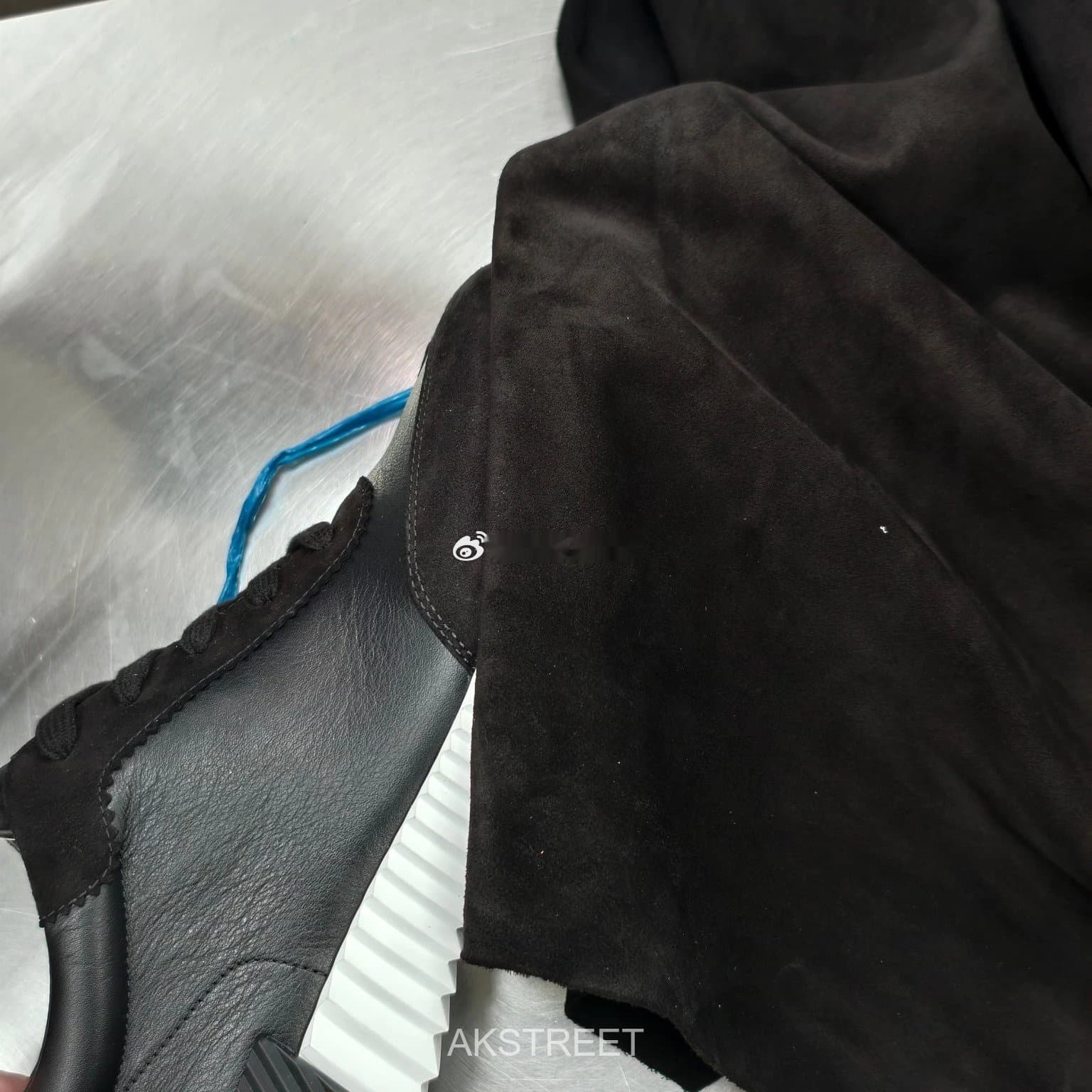 Rick Owens Black Suede Leather Boots