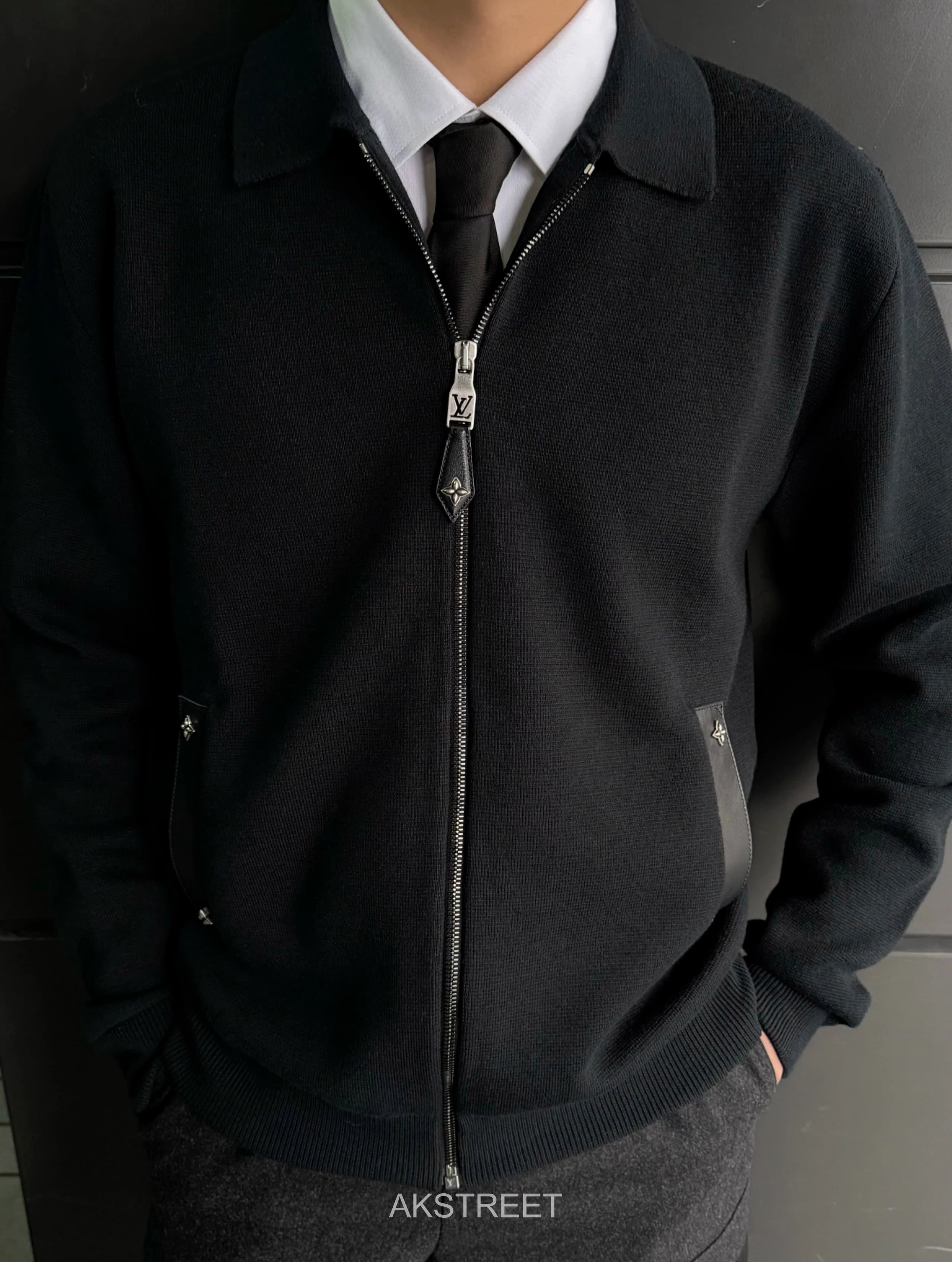 Louis Vuitton Black Knit Cardigan
