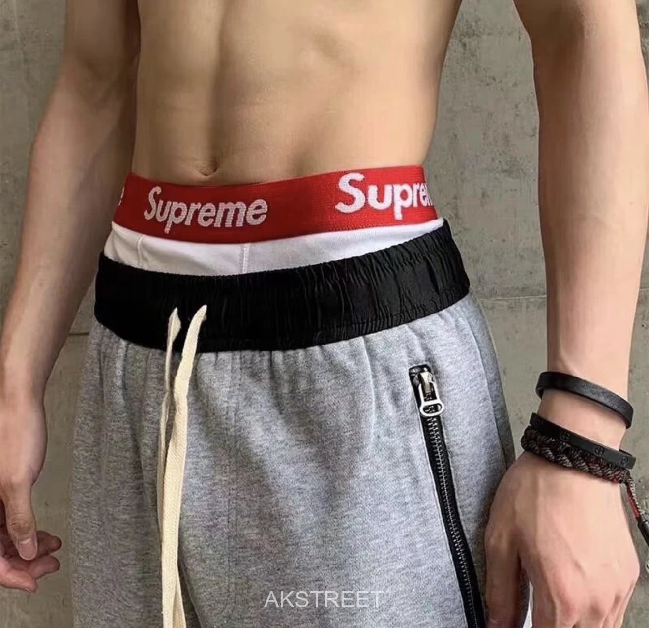 Supreme Red Cotton Boxer Briefs