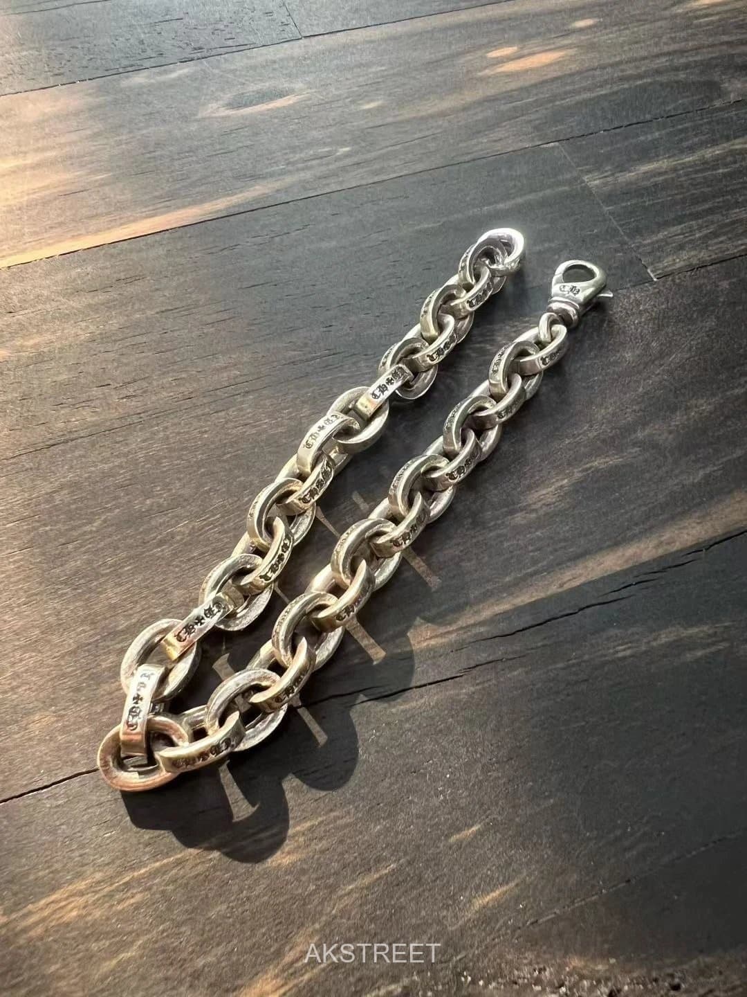 Chrome Hearts Silver Sterling Chain Bracelet