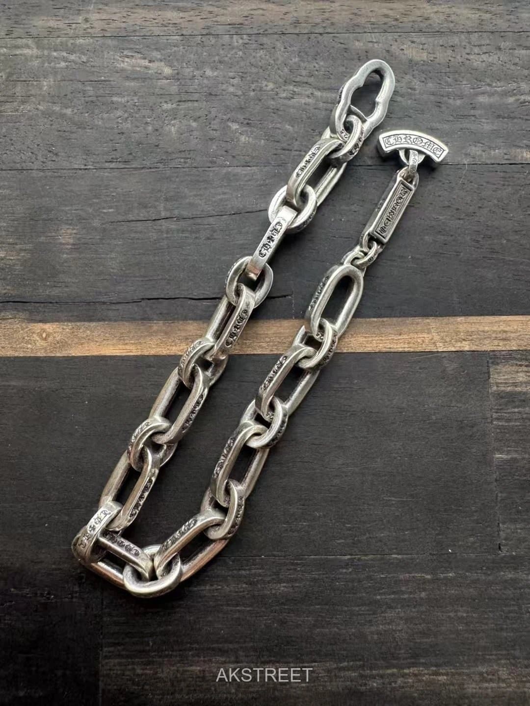 Chrome Hearts Silver Metal Link Necklace