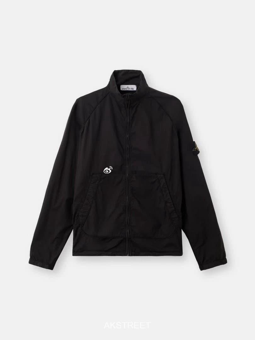 Stone Island Black Nylon Zip Jacket