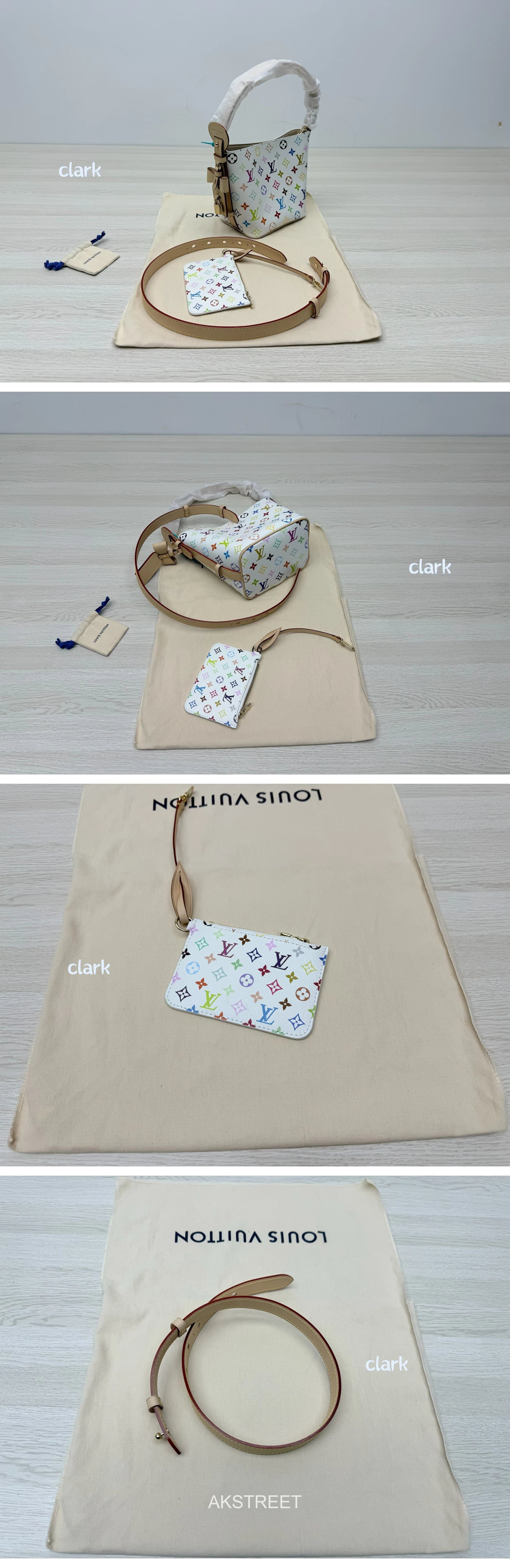 Louis Vuitton White Monogram Multicolore Canvas Handbag