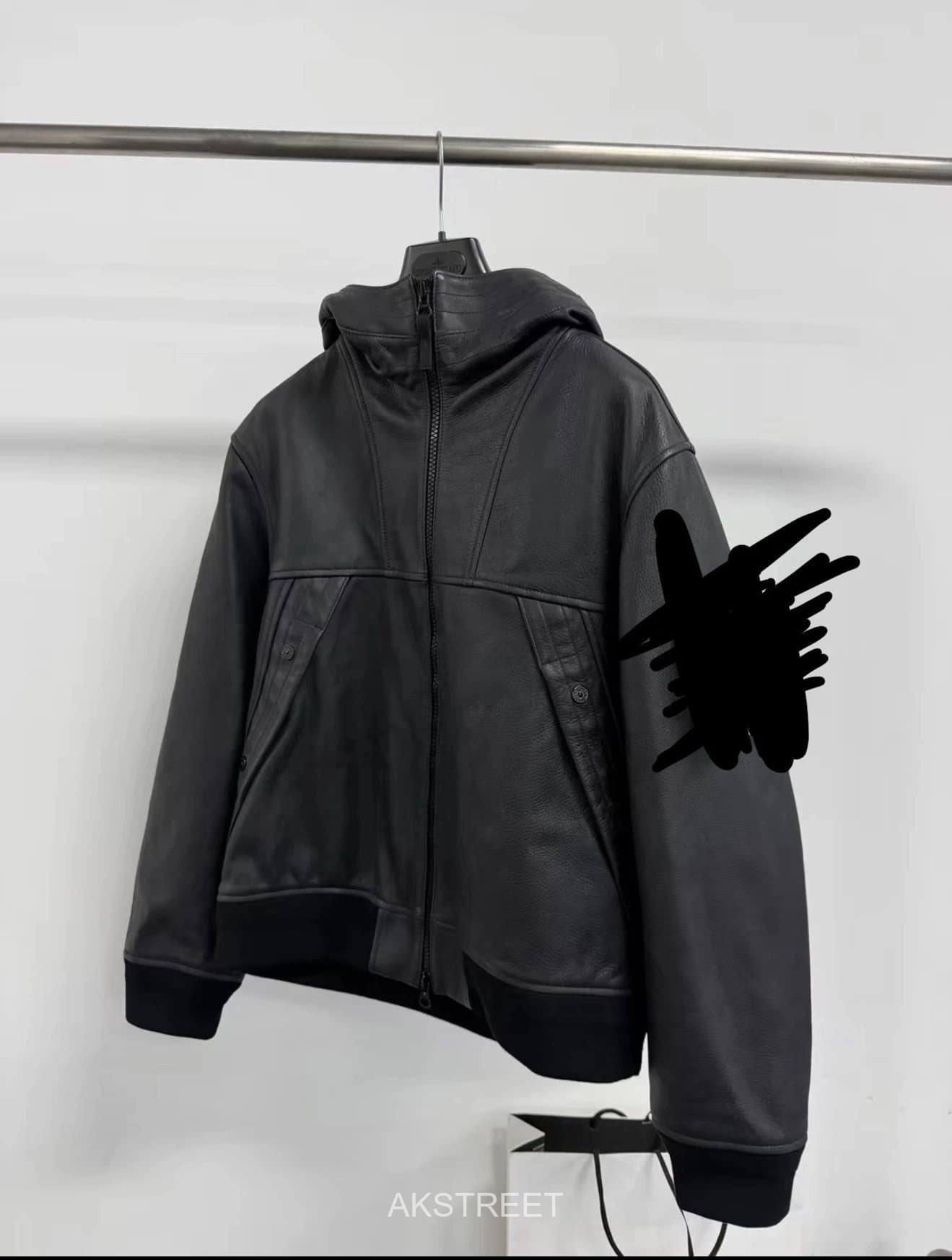 Stone Island Leather Jacket