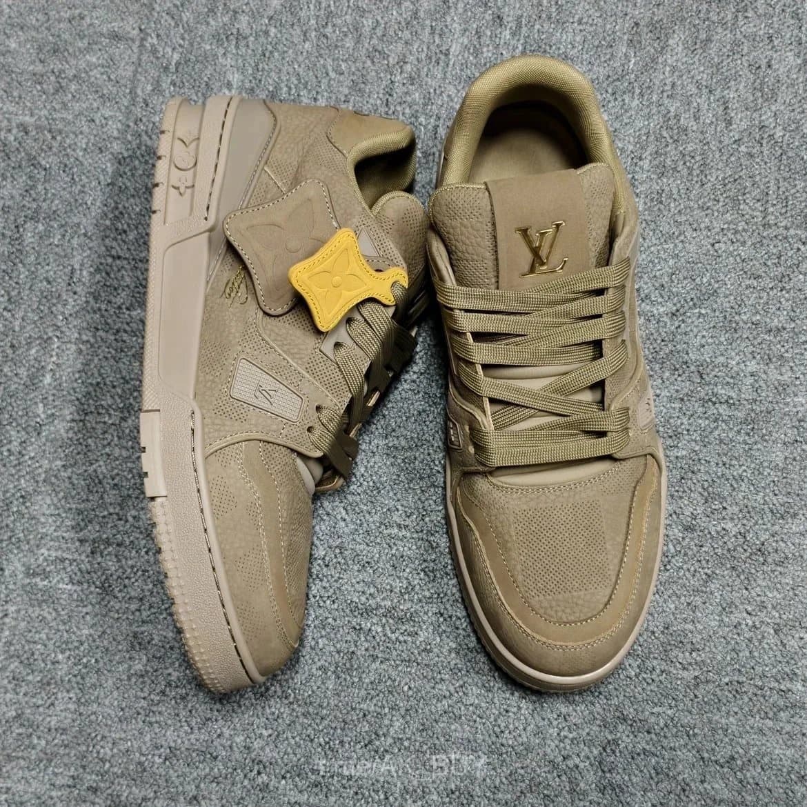 Louis Vuitton Brown Leather Sneakers