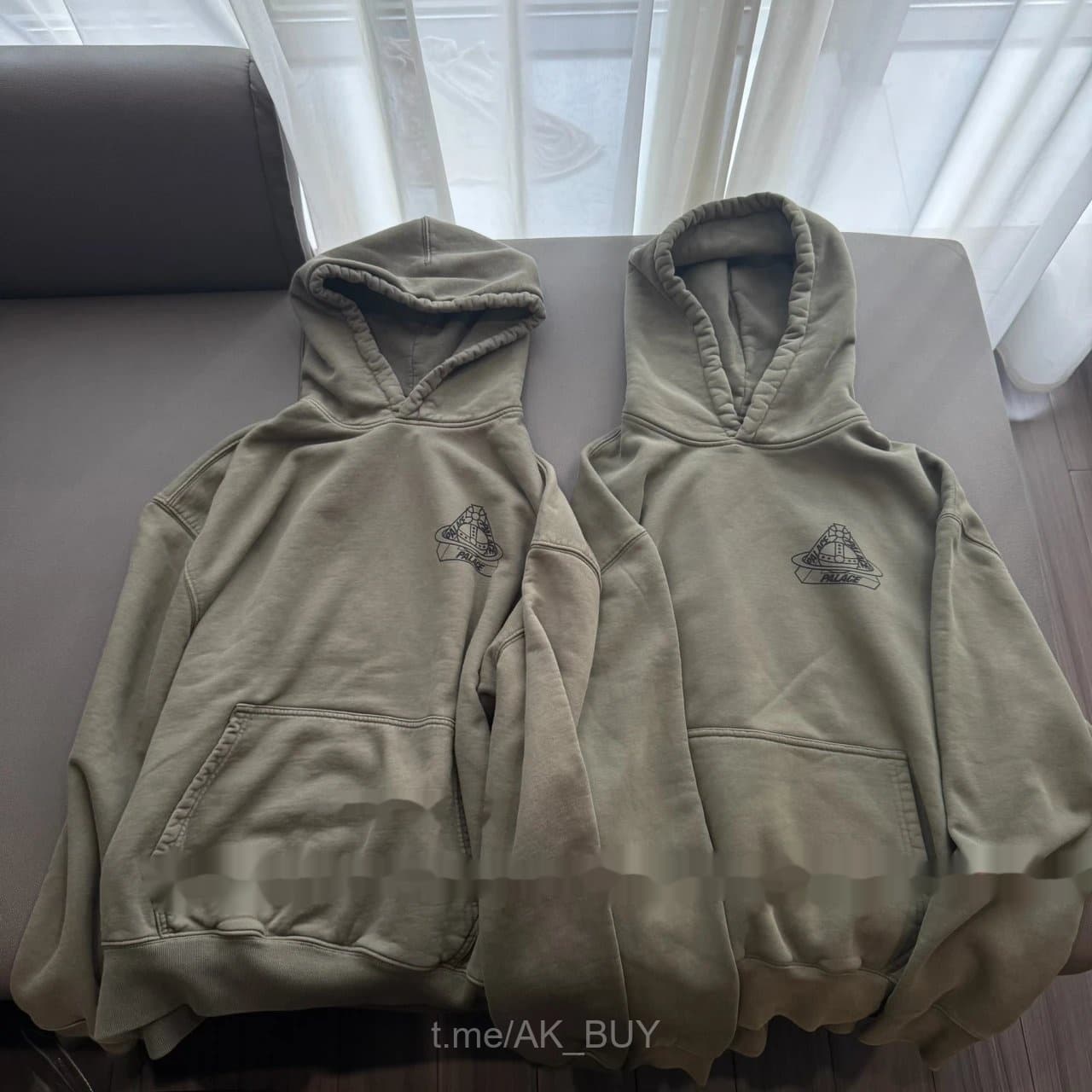 Palace Green Cotton Fleece Hoodie