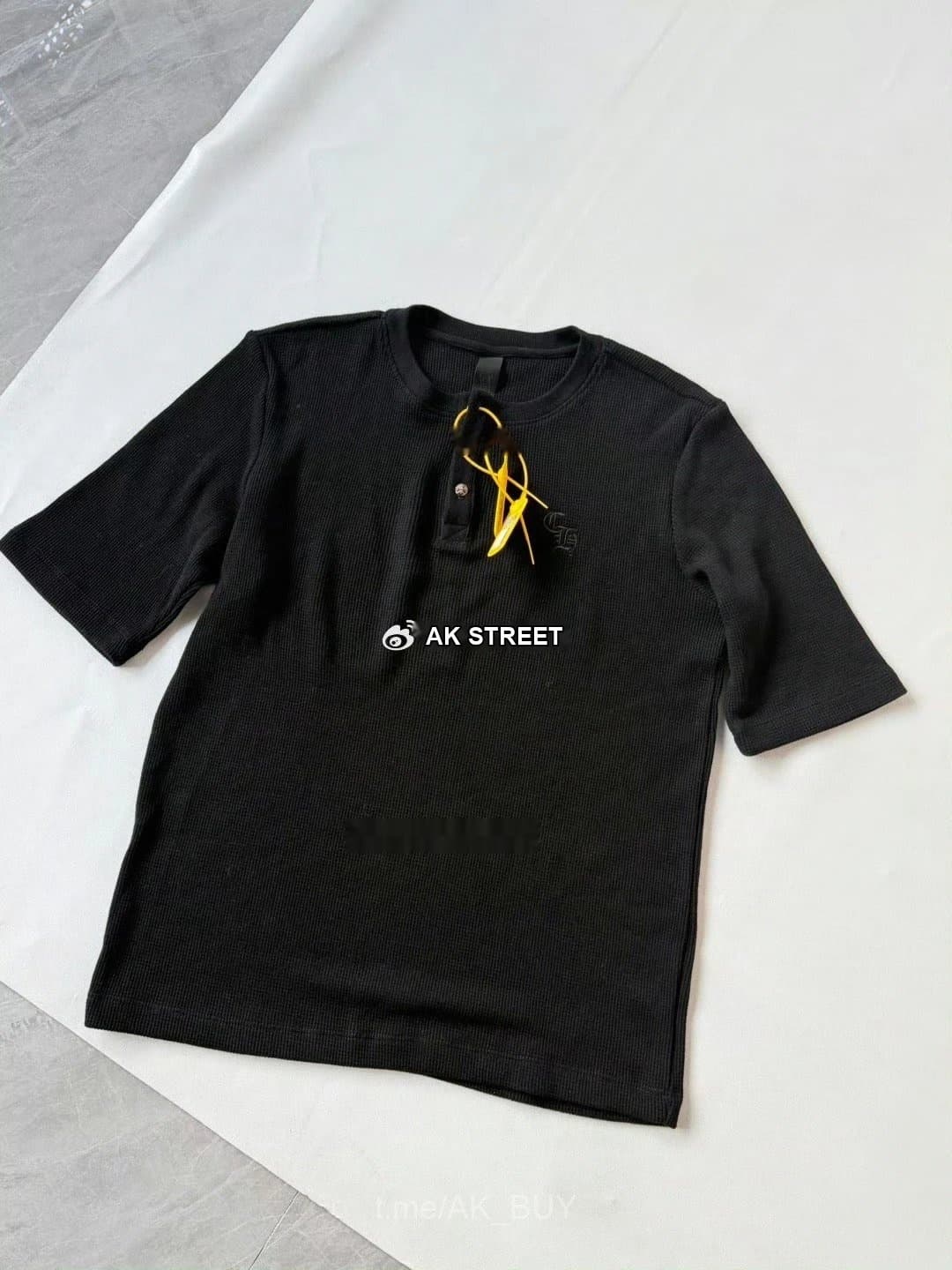 Off-White Black Waffle Knit T-Shirt