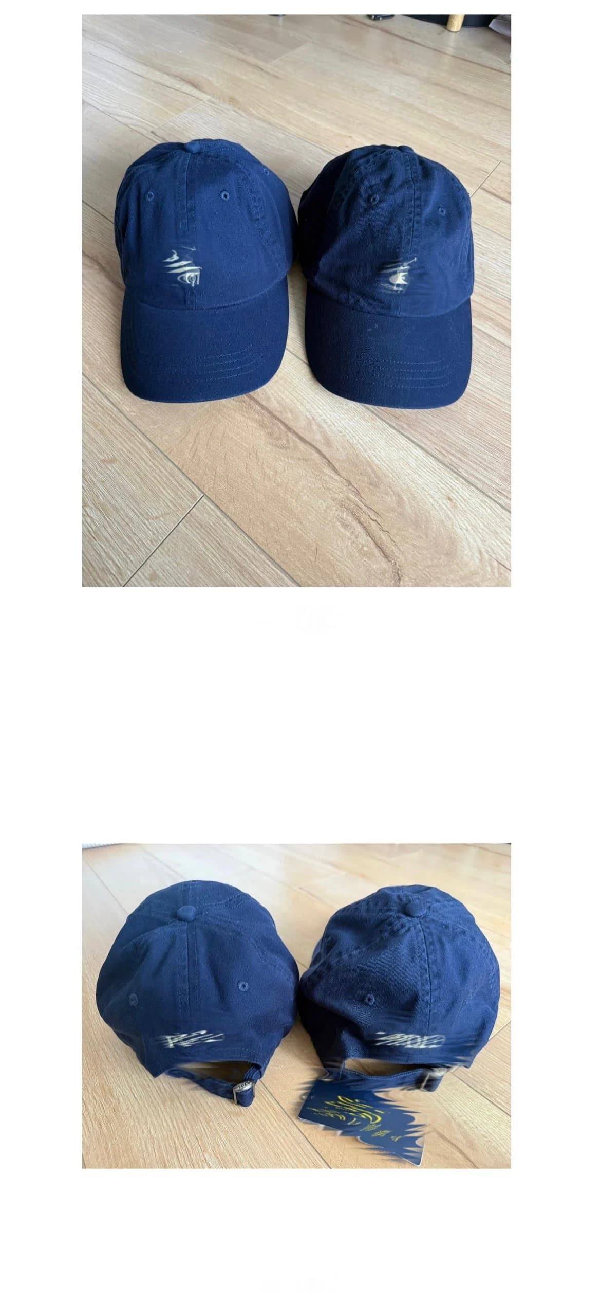 Blue Cotton Embroidered Baseball Cap