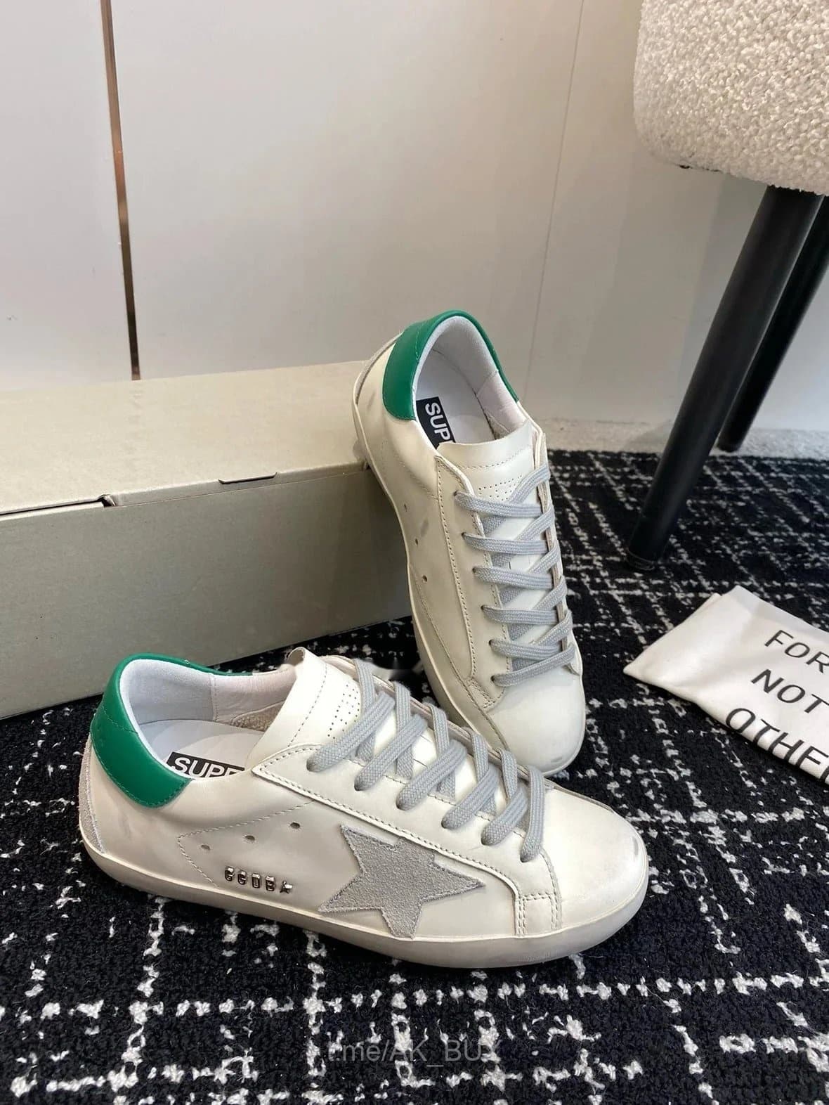 Golden Goose White Leather Sneakers