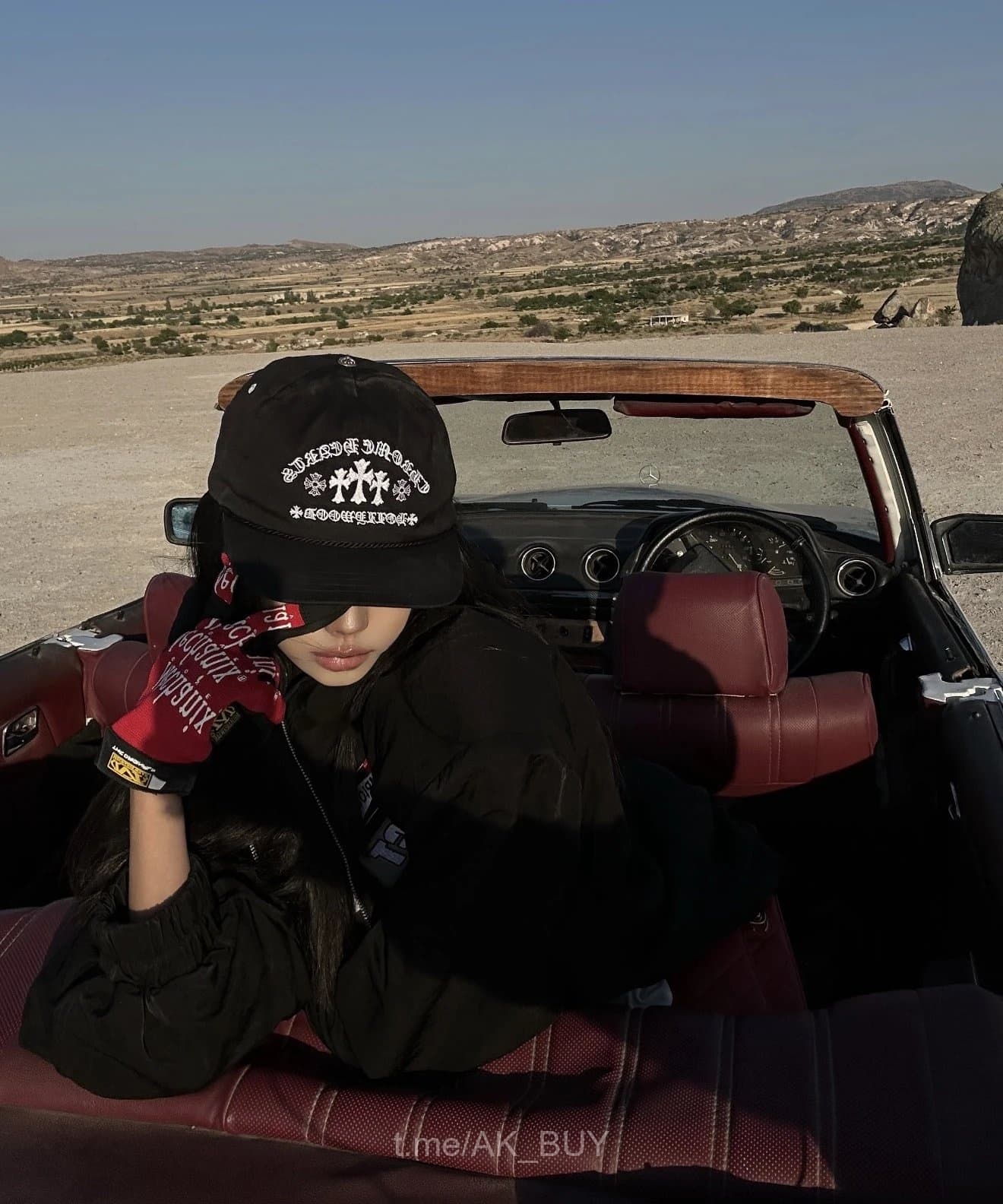 Chrome Hearts Black Cotton Baseball Cap