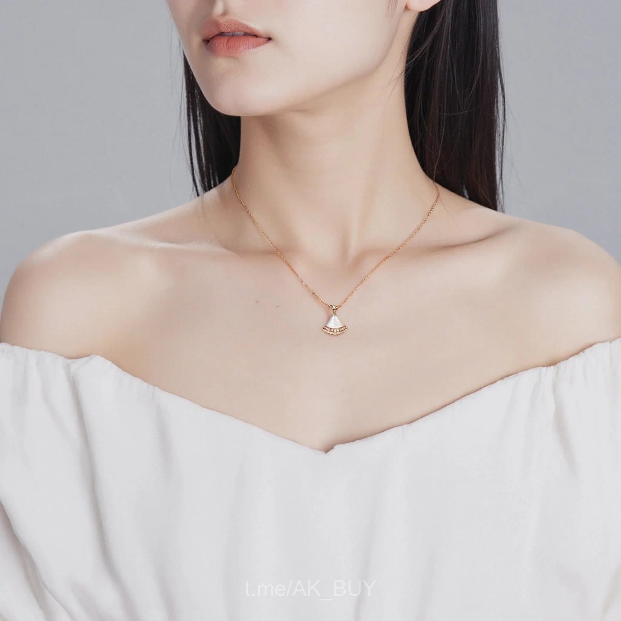 Bvlgari Rose Gold Mother Of Pearl Necklace