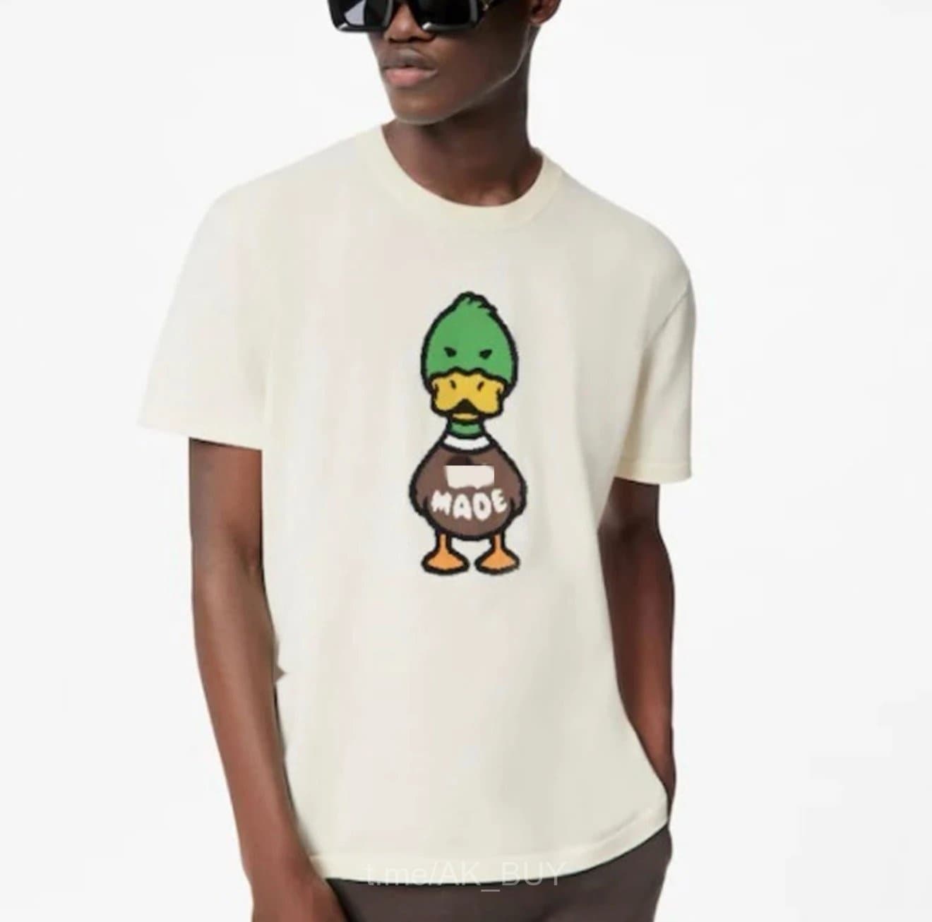 Humans Made White Duck Graphic T-shirt