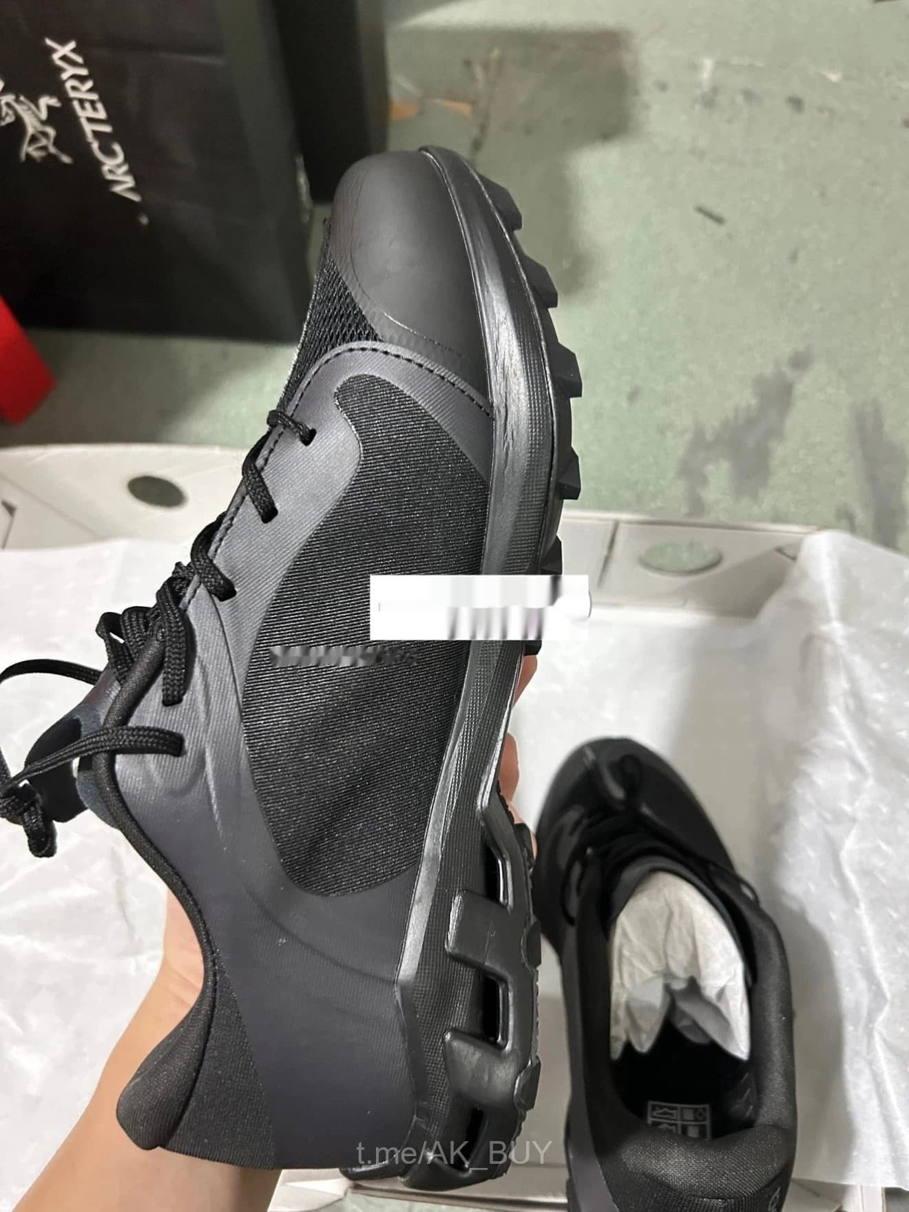 Arc'teryx Black Synthetic Mesh Sneakers