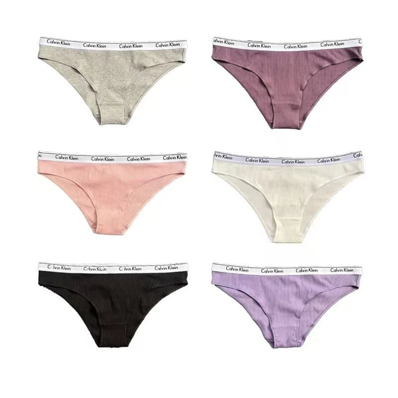 Calvin Klein Multi Coloured Ribbed Cotton Hip Briefs