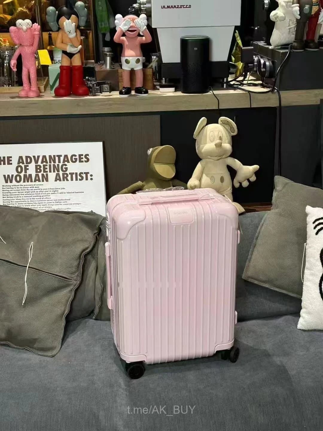 Rimowa Pink Grooved Polycarbonate Luggage