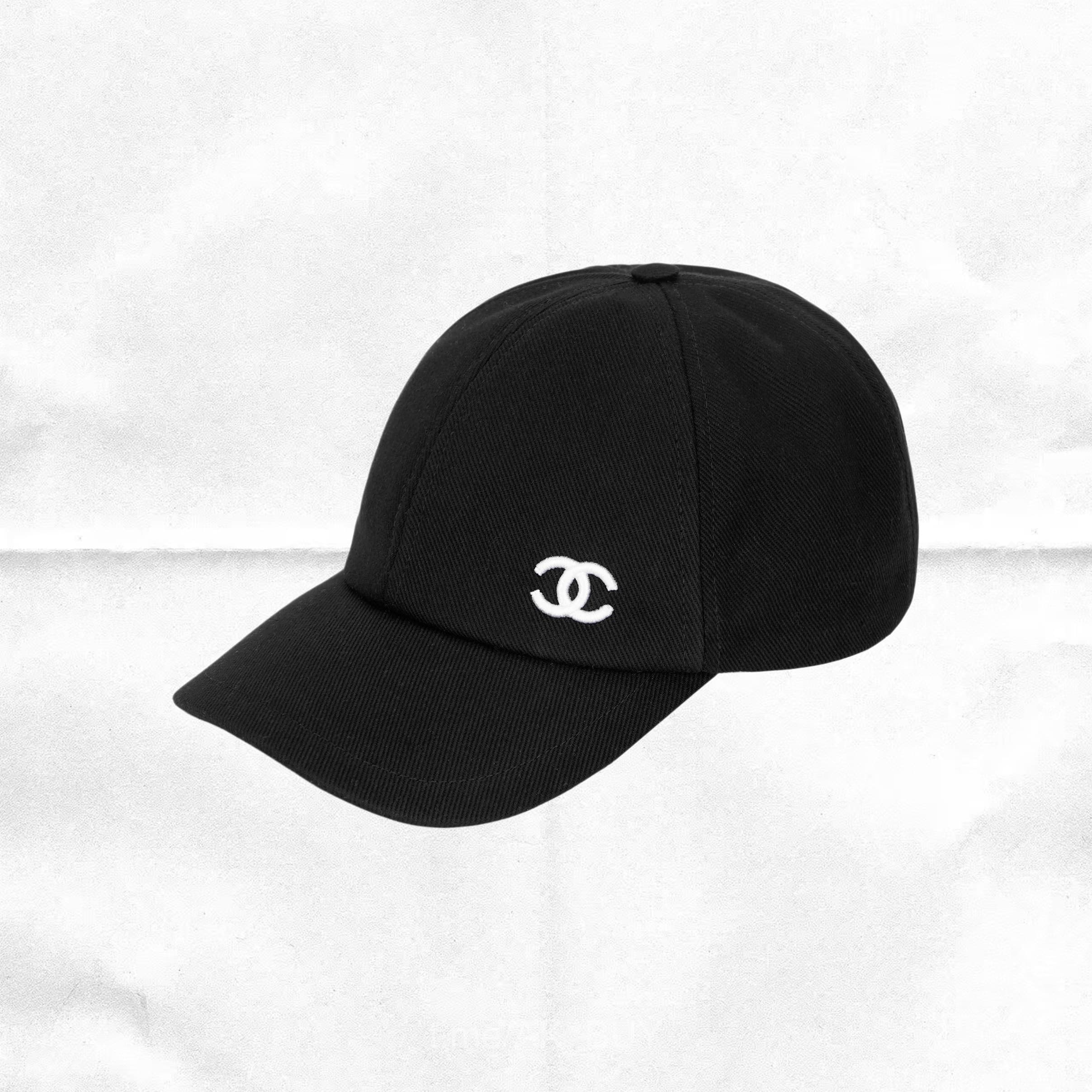 Chanel Black Cotton Baseball Cap
