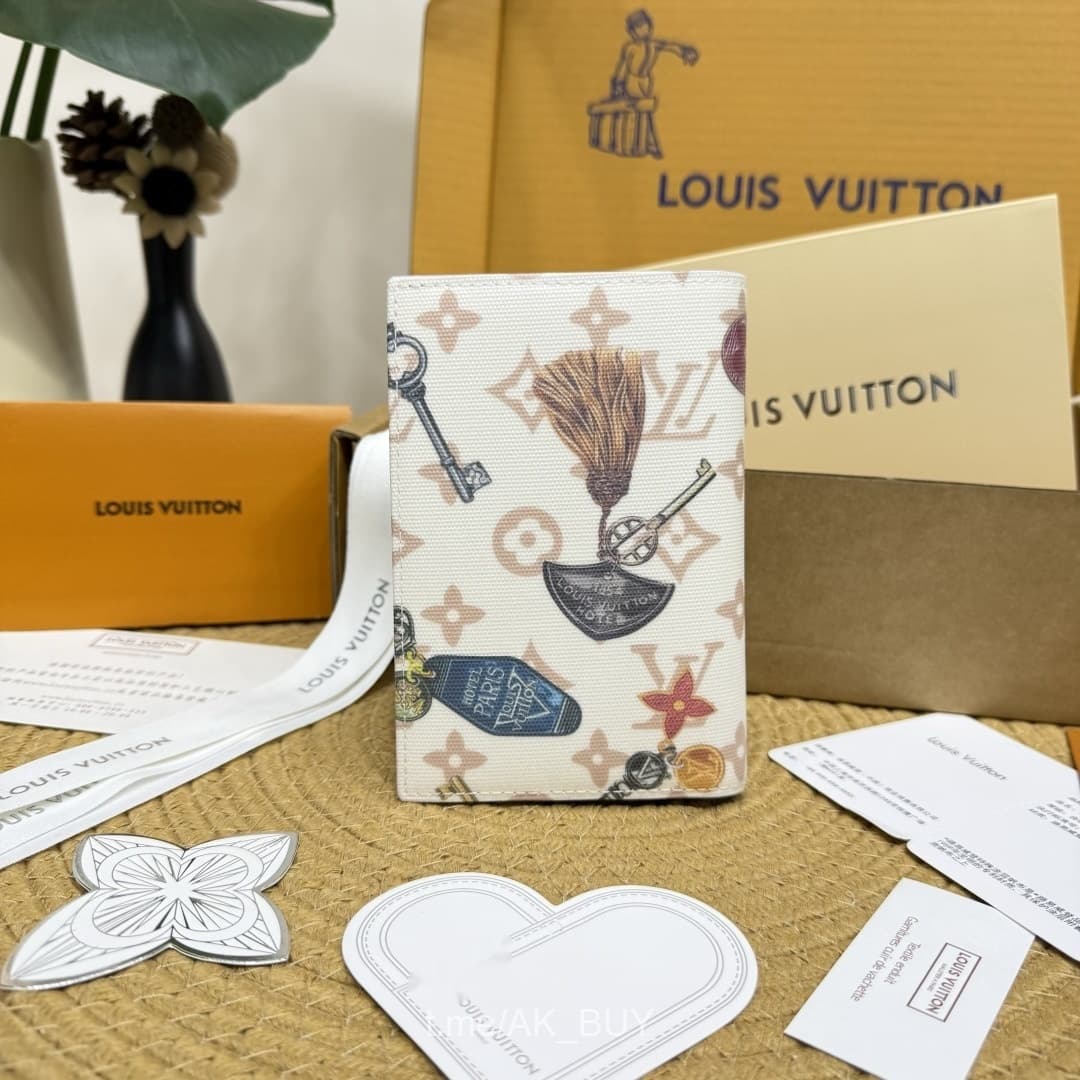 Louis Vuitton Burgundy Leather Wallet