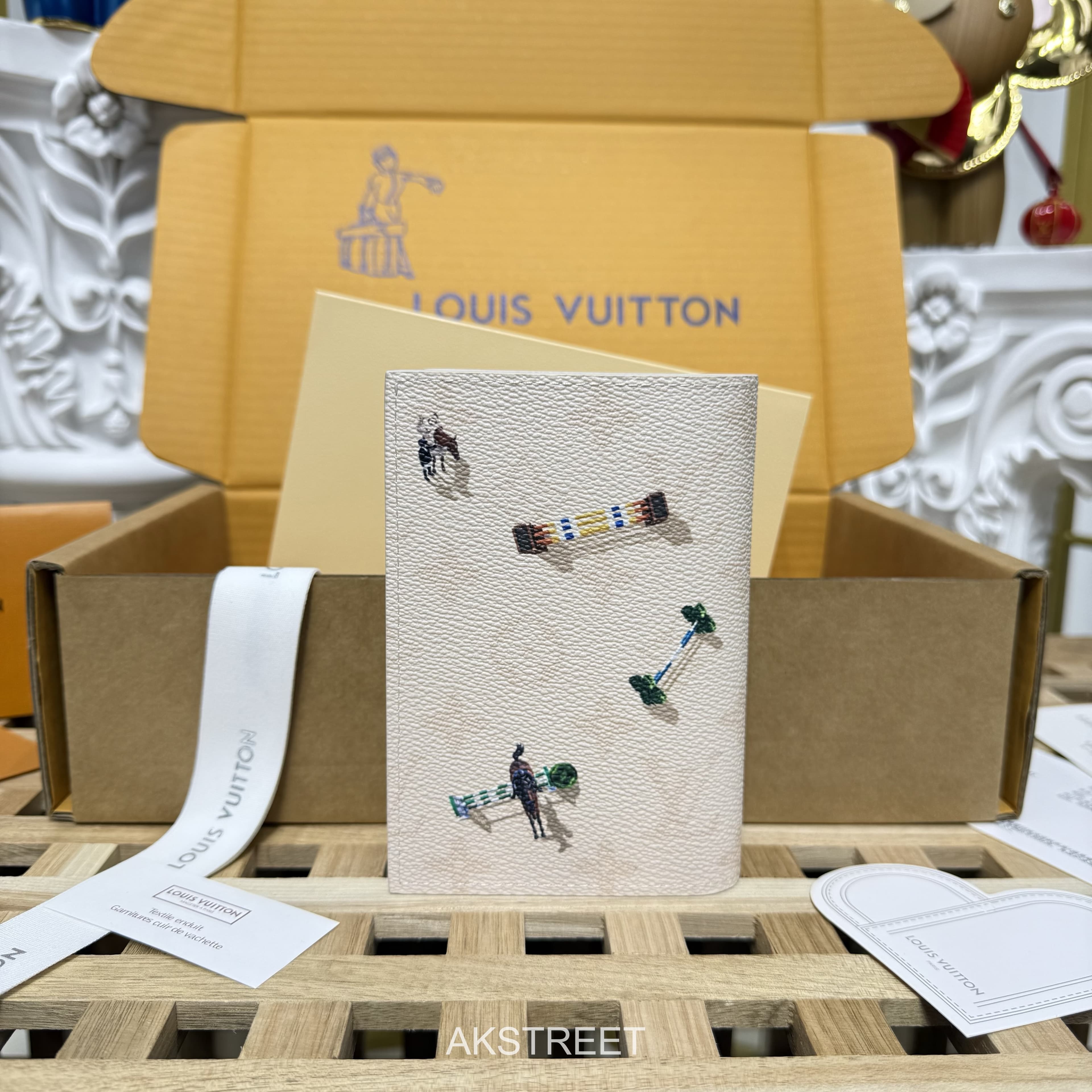 Louis Vuitton White Leather Passport Wallet