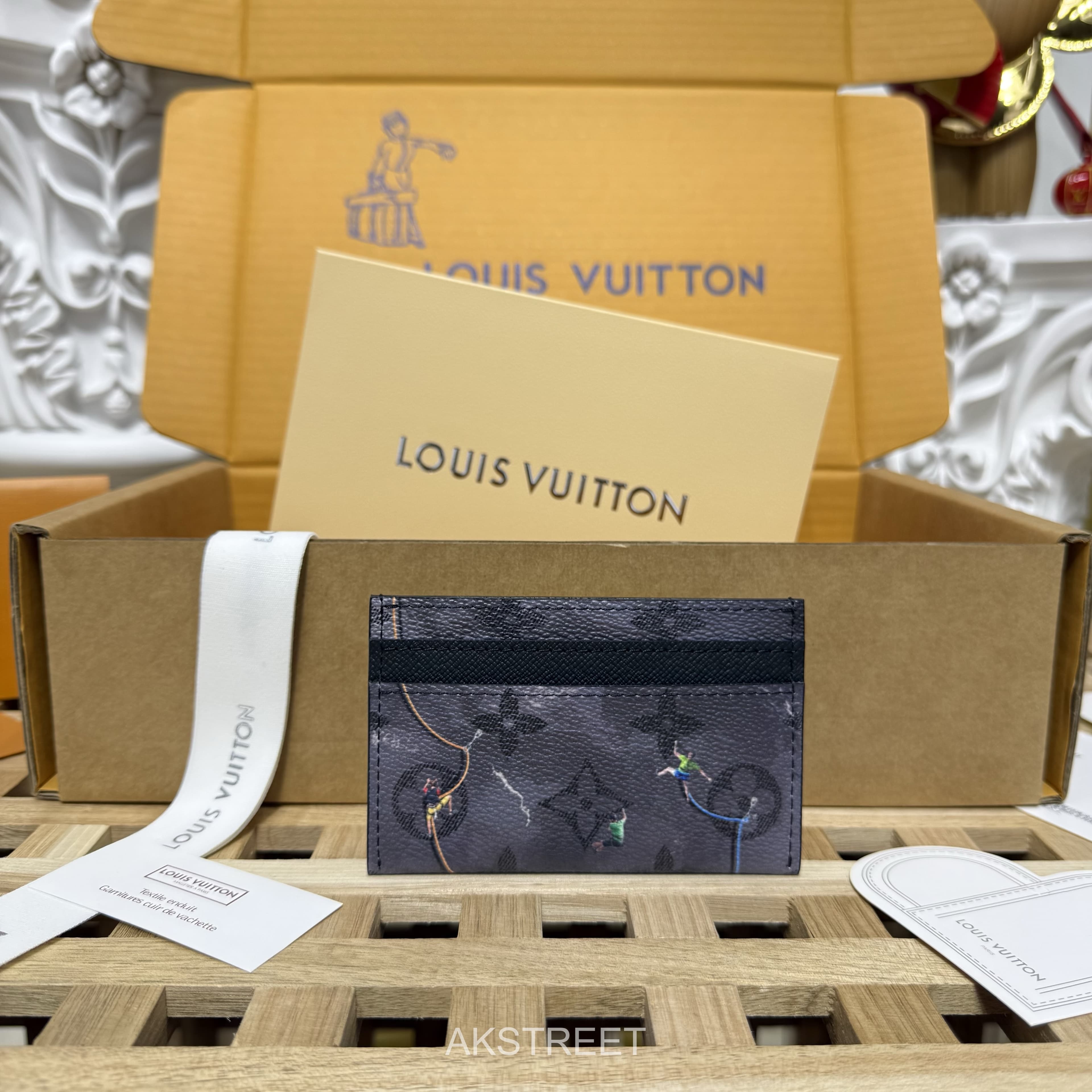 Louis Vuitton Black Leather Card Holder