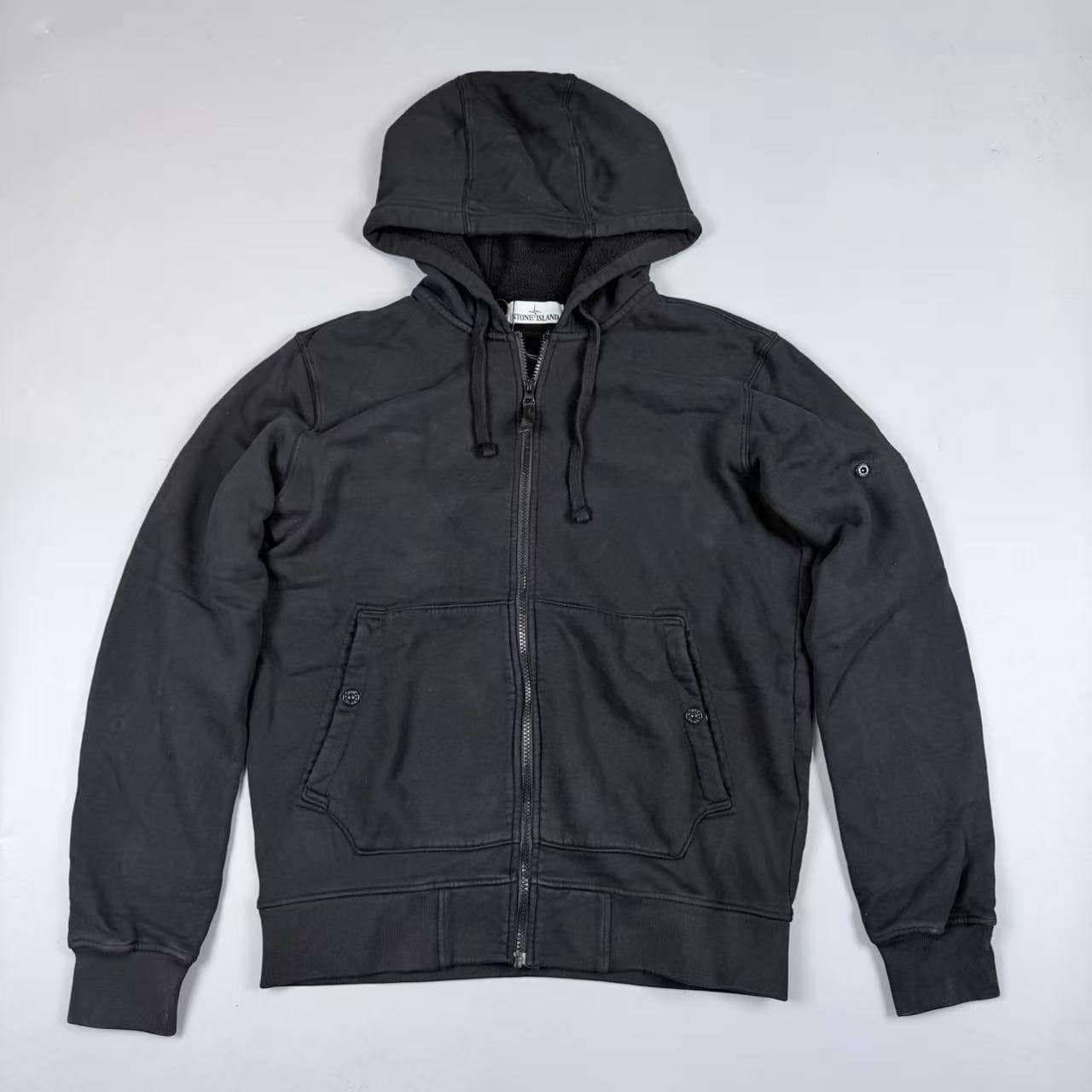 STONE ISLAND Black Hoodie