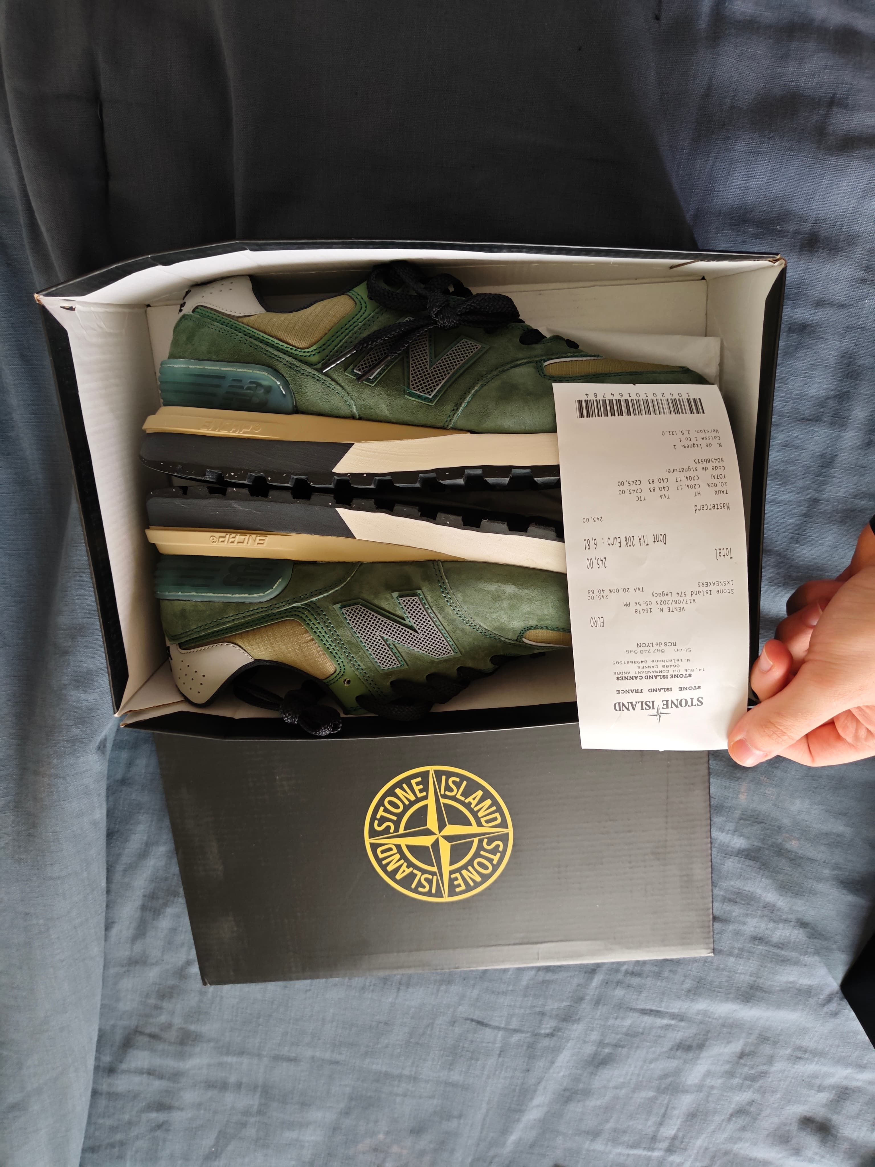 Stone Island 574 Legacy Green Suede