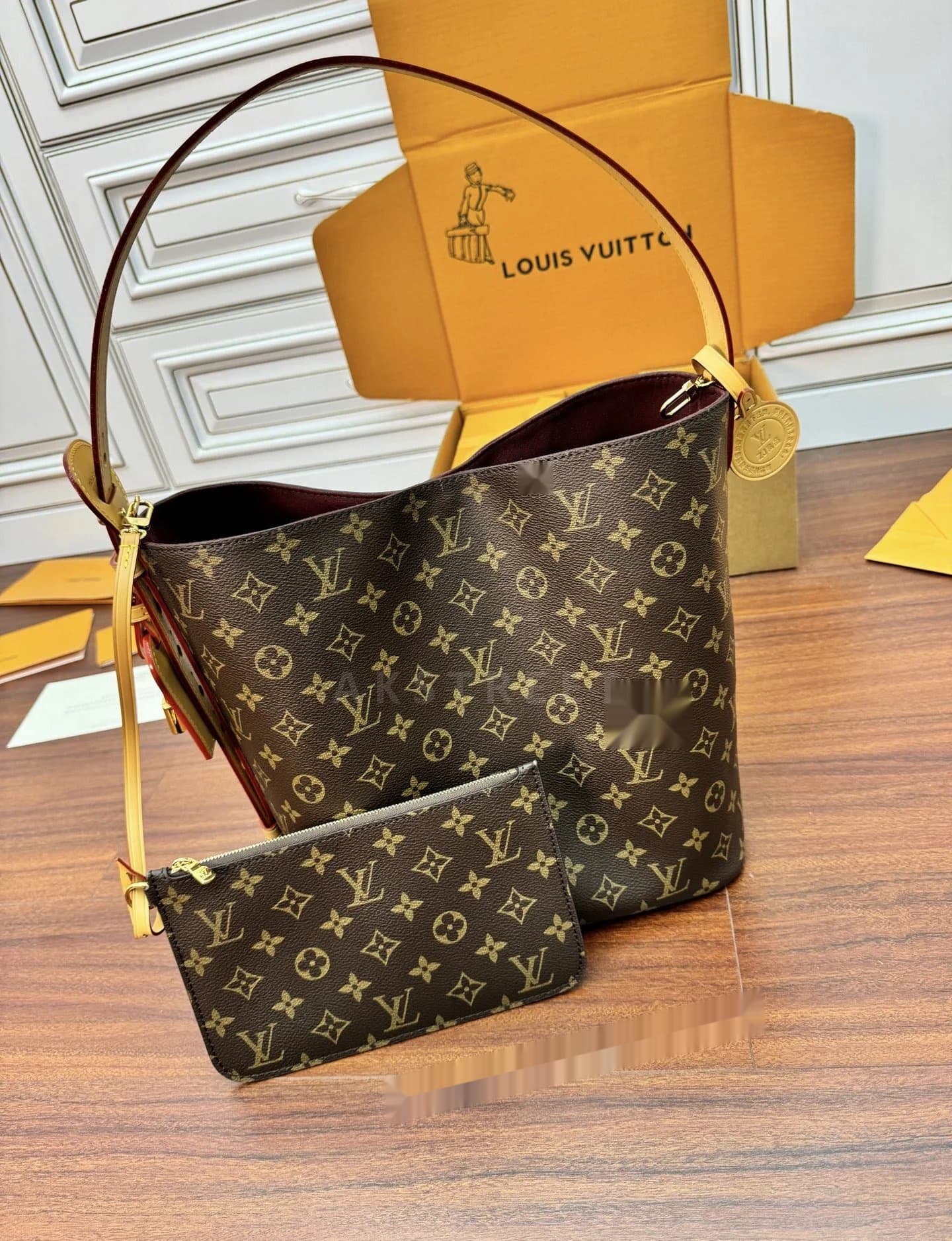 LV Louis Vuitton ALL IN Classic Monogram Printed Coated…