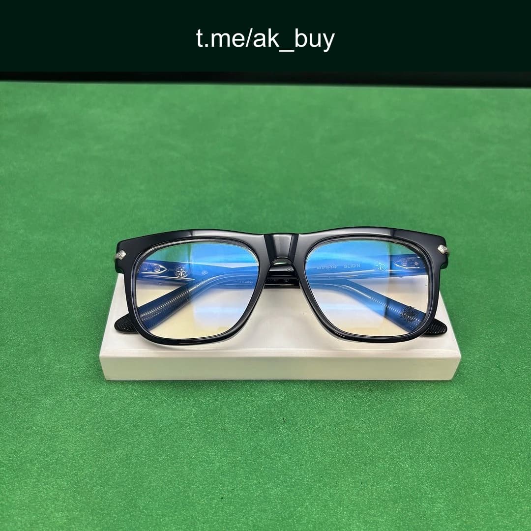 Chrome Hearts Black Acetate SLID'N Glasses