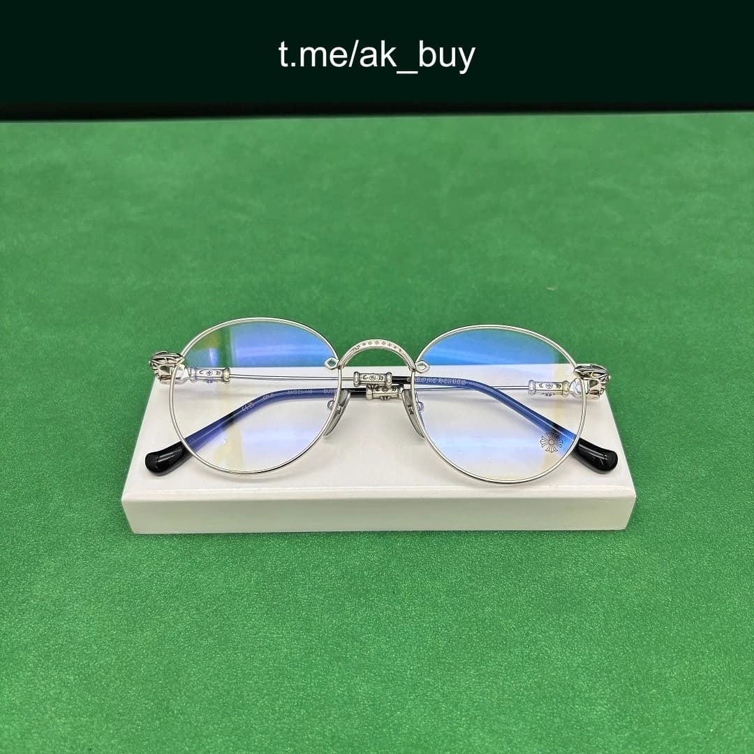 Chrome Hearts Silver Metal Bubba A Glasses