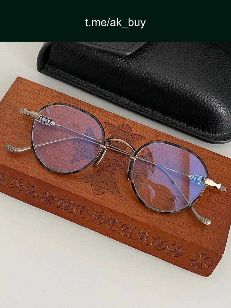 Chrome Hearts Black Tortoise Vagidictorian Glasses