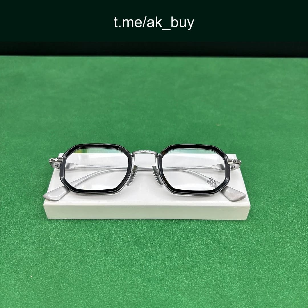 Chrome Hearts Black Silver Stylida Eyeglasses