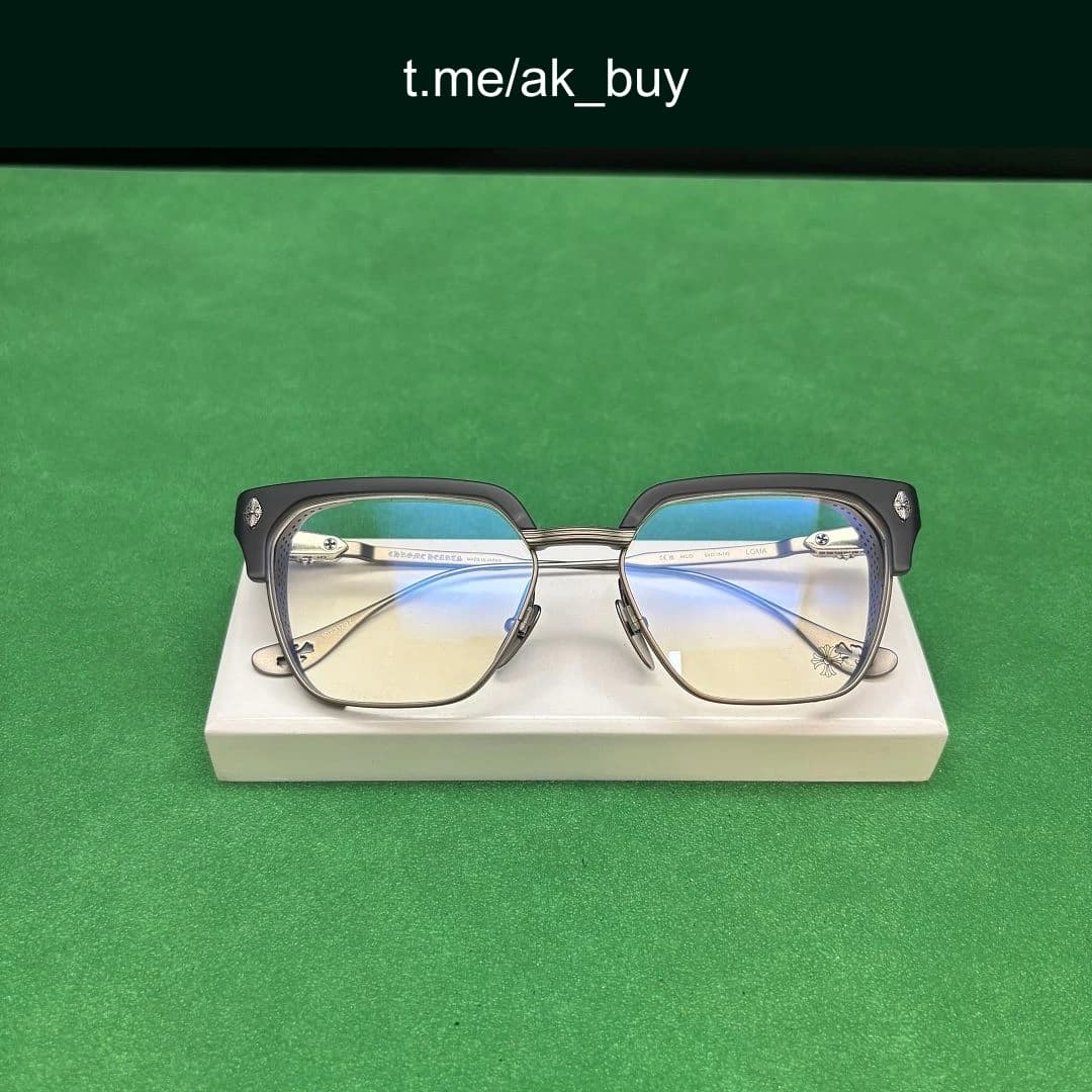 Chrome Hearts Black Silver Metal LGMA Glasses