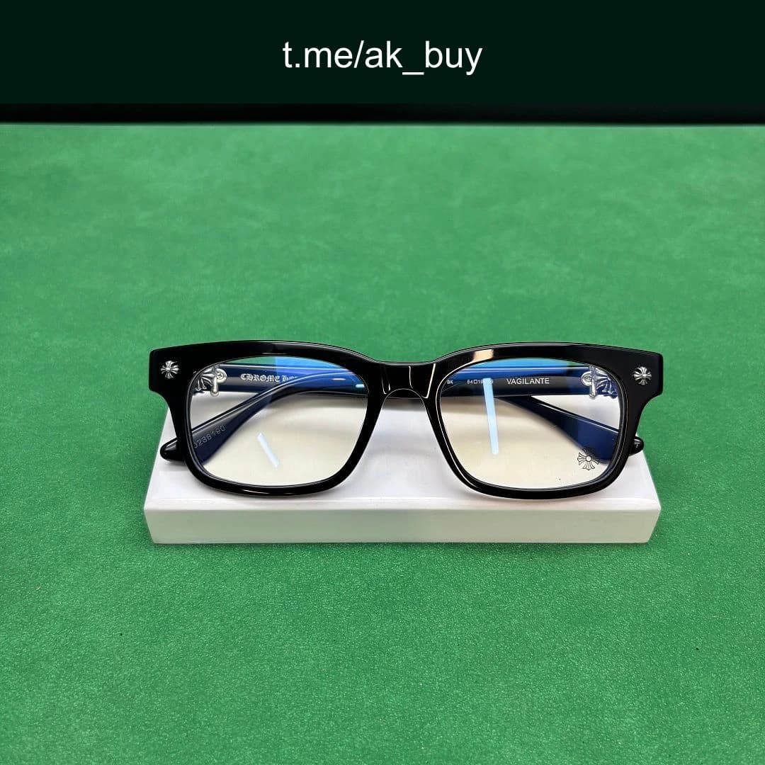 Chrome Hearts Black Vagilante Glasses
