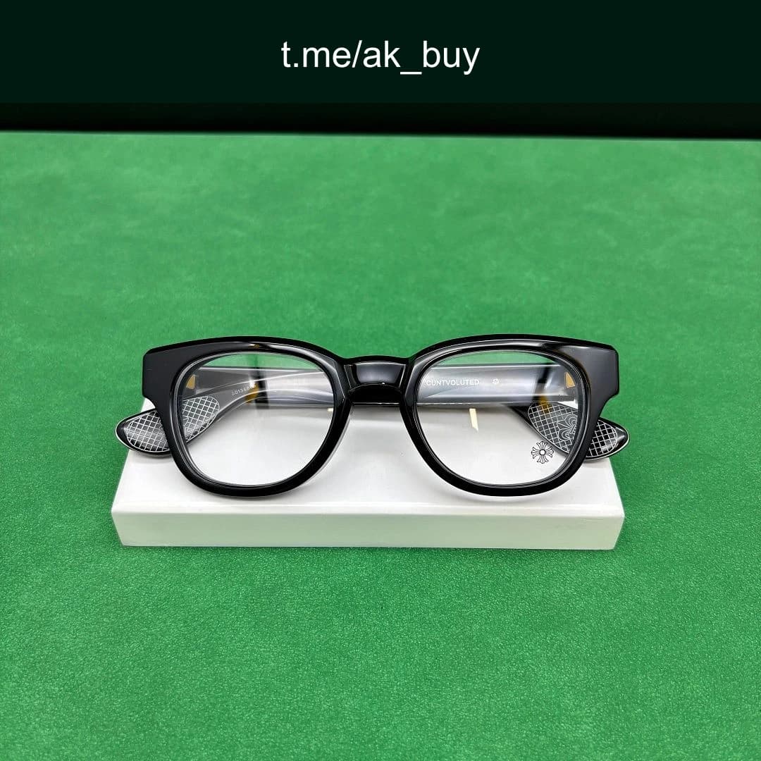 Chrome Hearts Black Acetate CUNTVOLUTED Glasses