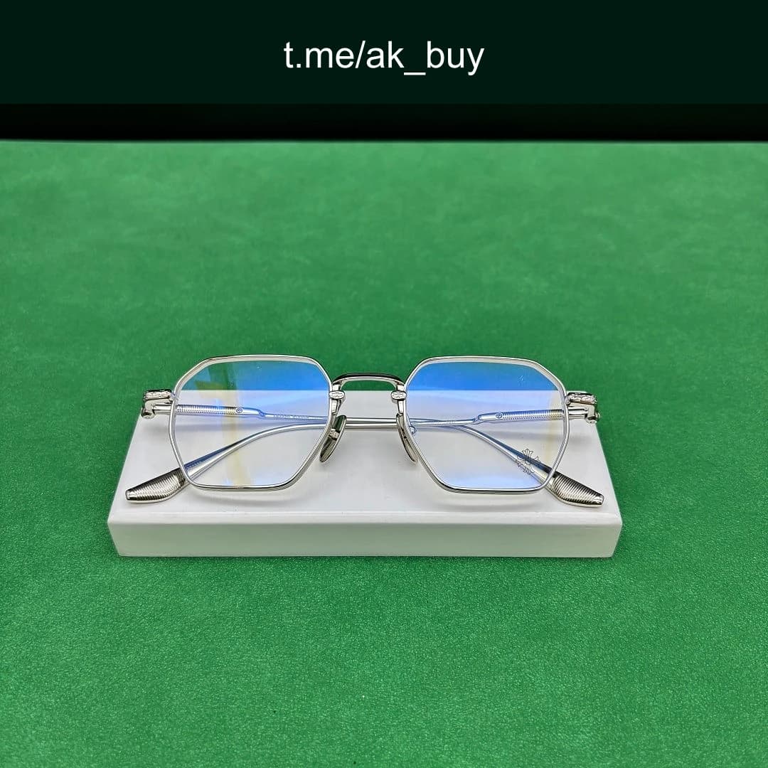 Chrome Hearts Silver Metal Lump Glasses