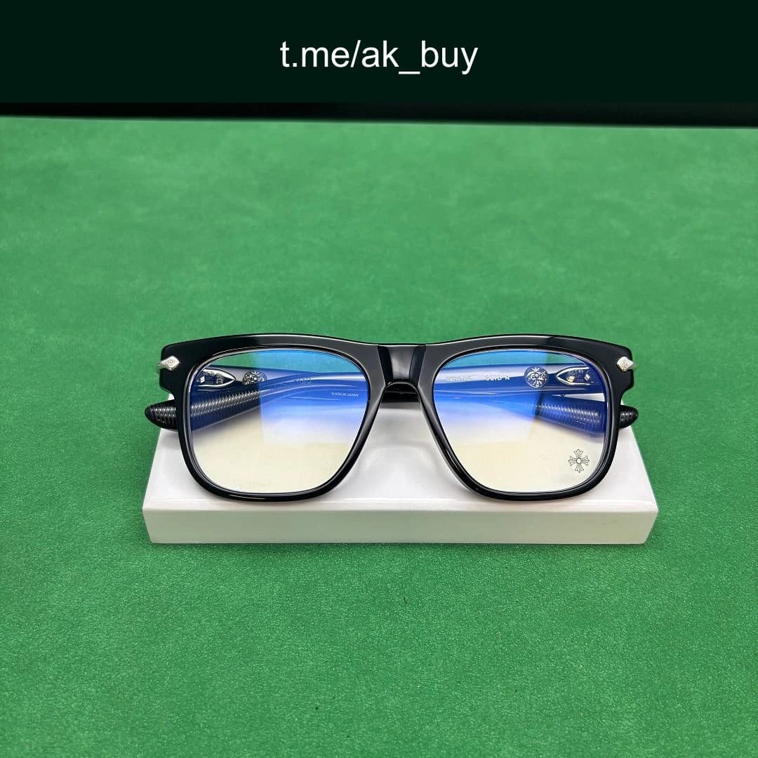 Chrome Hearts Black Acetate SLID'N Glasses