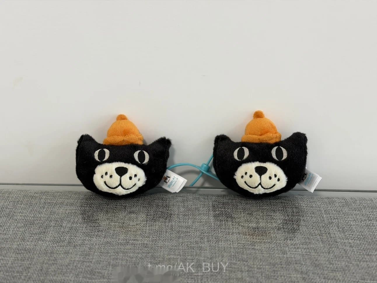 Plush Black Cat Plush Keychain