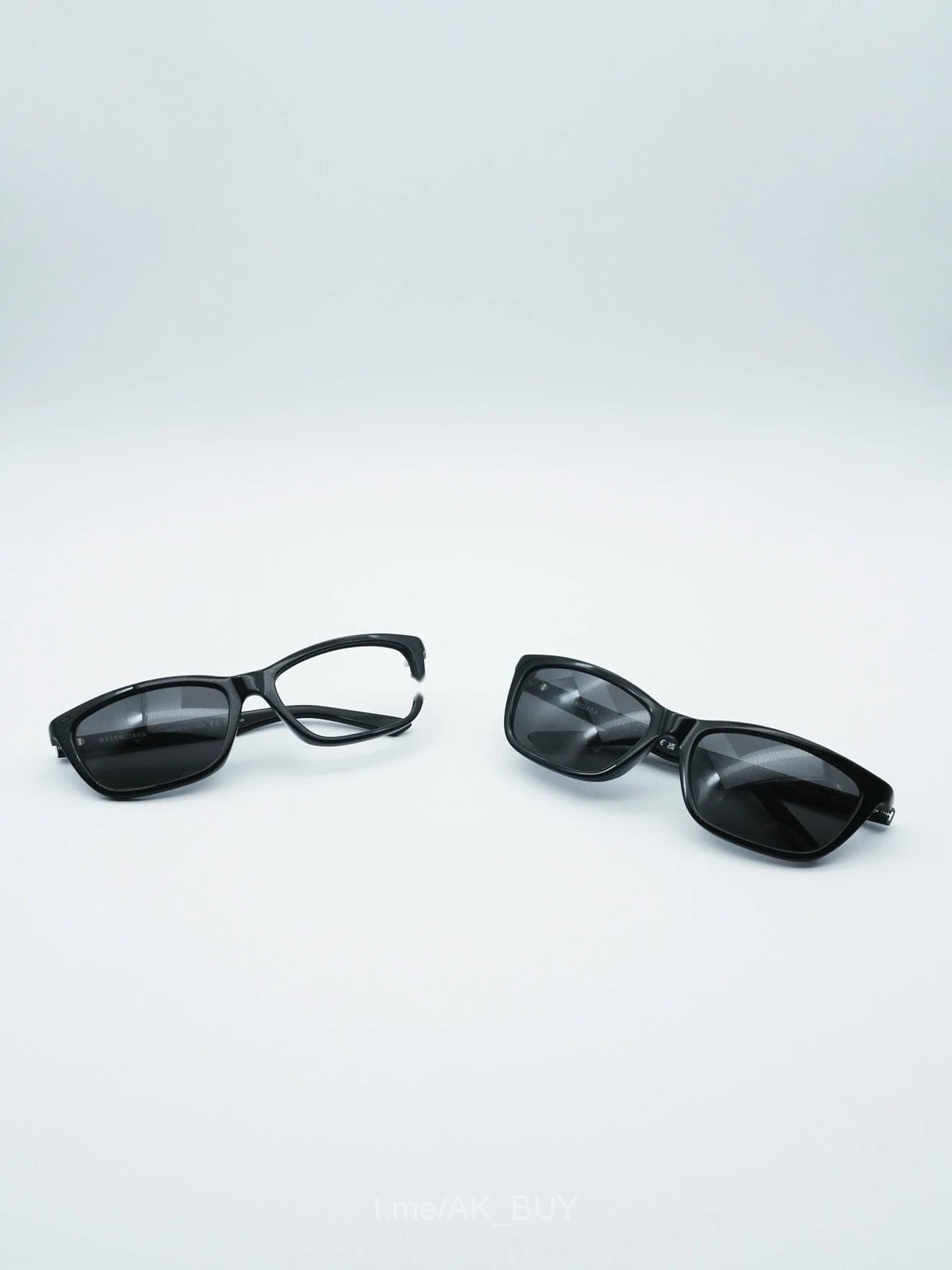 Balenciaga Black Acetate Sunglasses