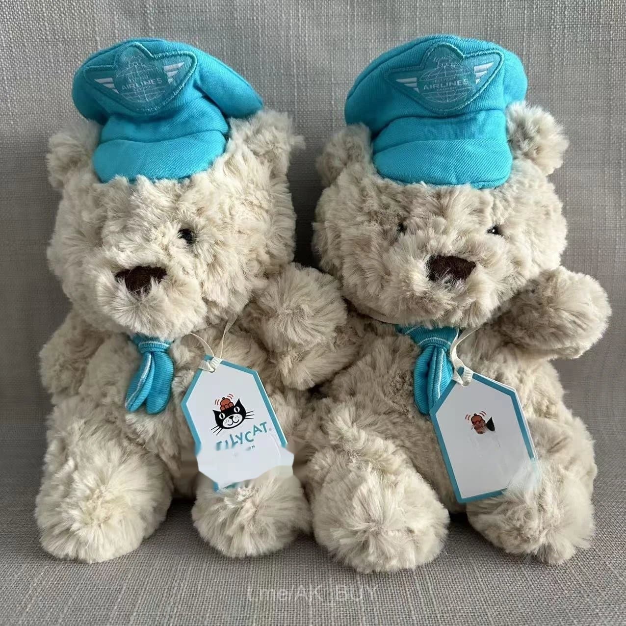 Jellycat Beige Plush Bear Pilot Toy
