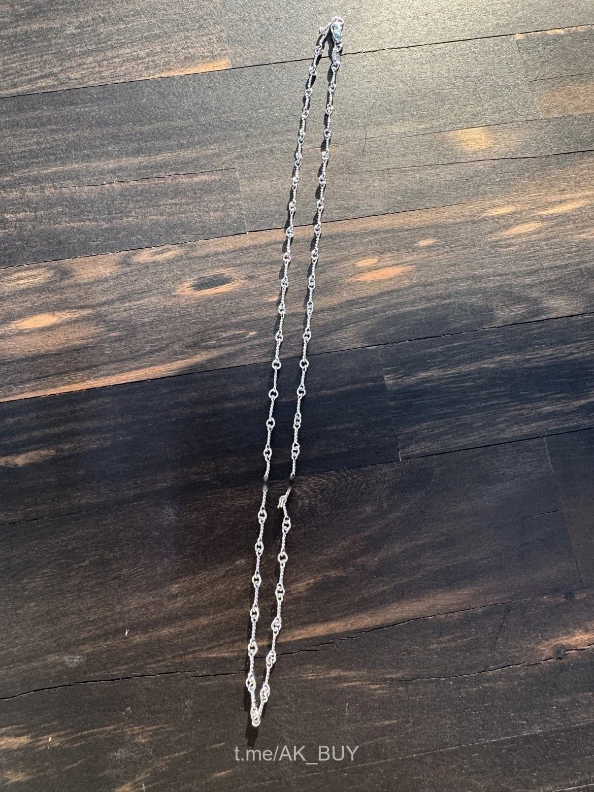 Silver Metal Link Necklace