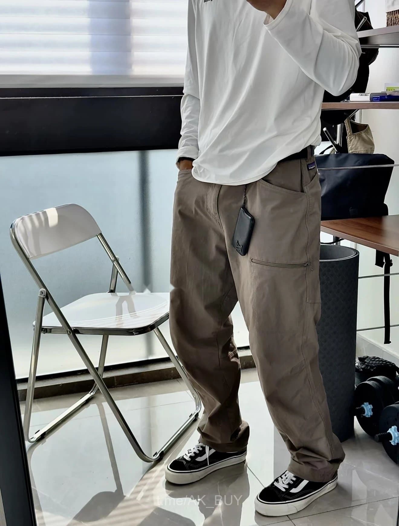 Patagonia Dark Grey Cotton Casual Pants
