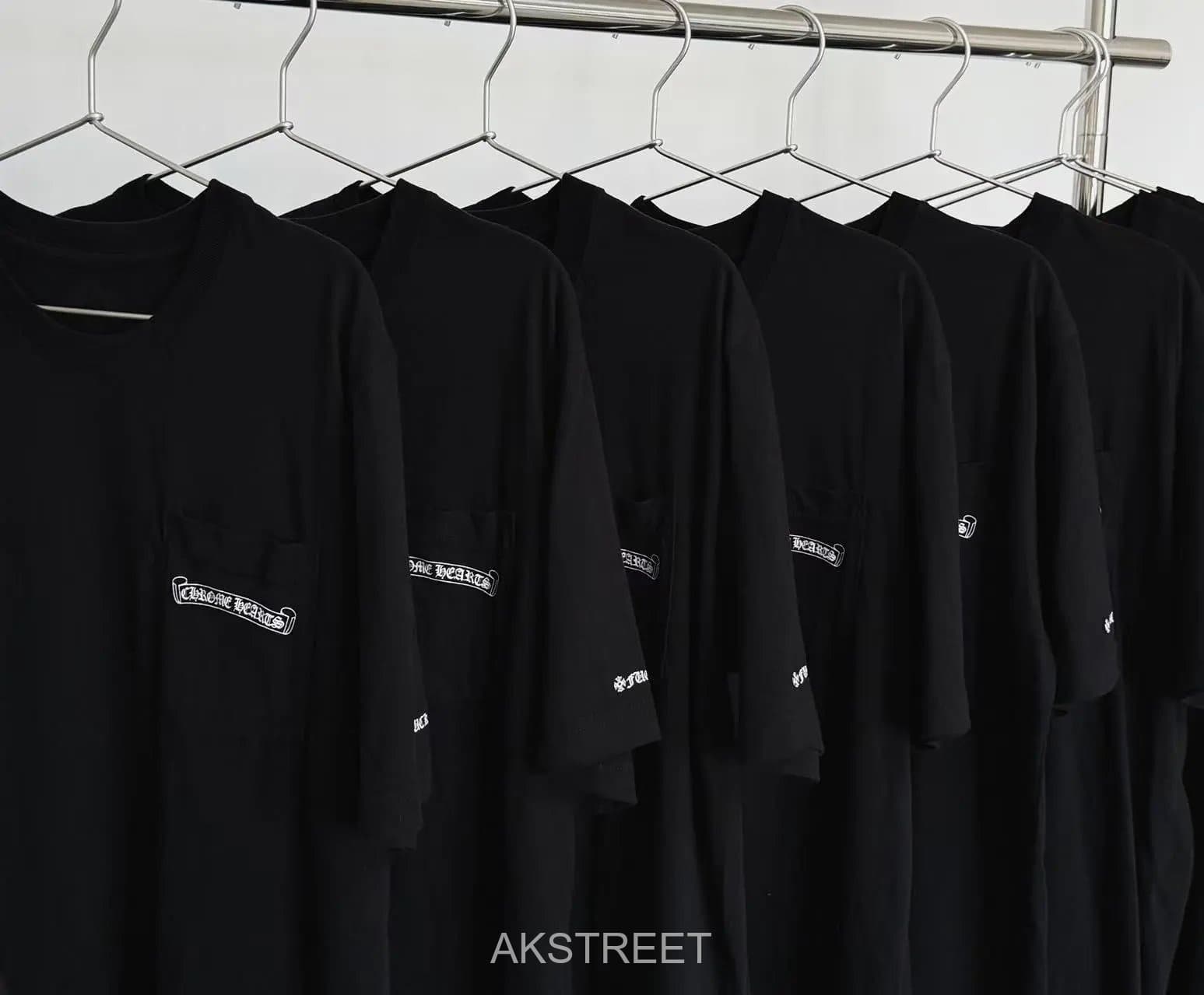 Chrome Hearts Black Cotton Pocket T Shirt