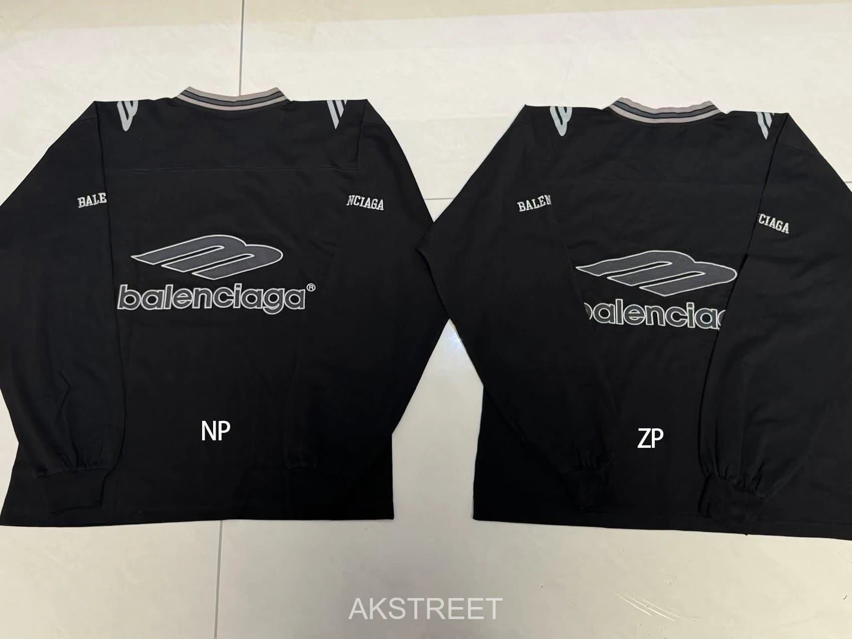 Balenciaga Black Cotton Logo Jersey