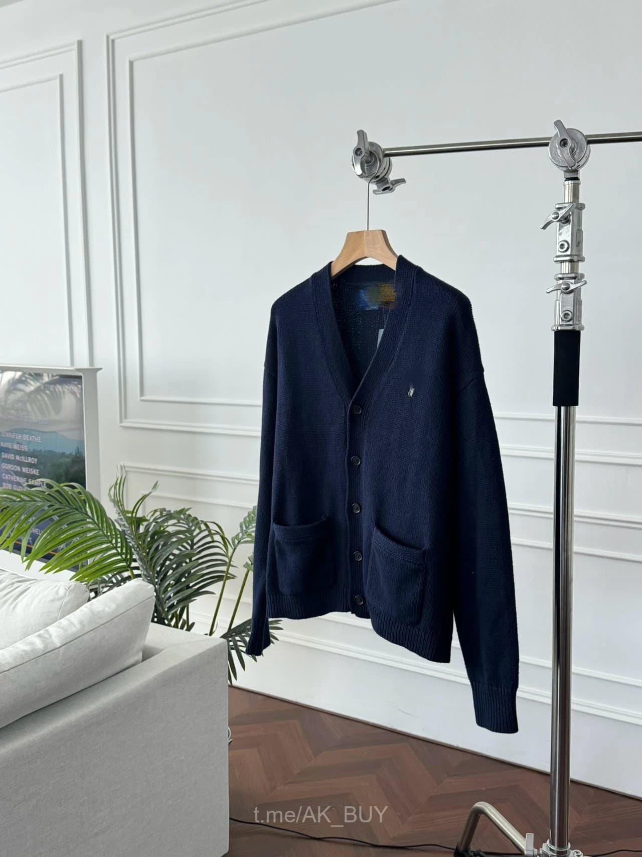Ralph Lauren Navy Knitted Cardigan